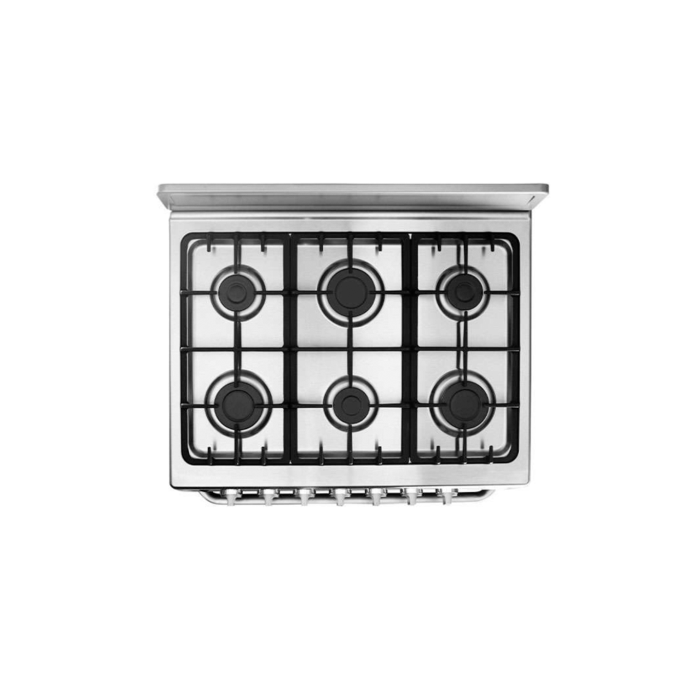 Cocina a gas de 30 pulgadas con 6 quemadores capelo hierro fundido MGS30FS1BEABG Marca: Midea