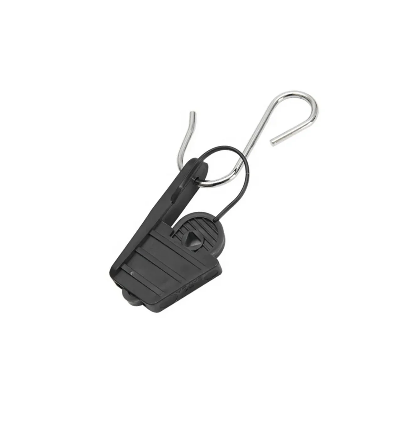 Abrazadera de tensión con ganchos S para fibra FTTH DROP tensora Marca: Teklink