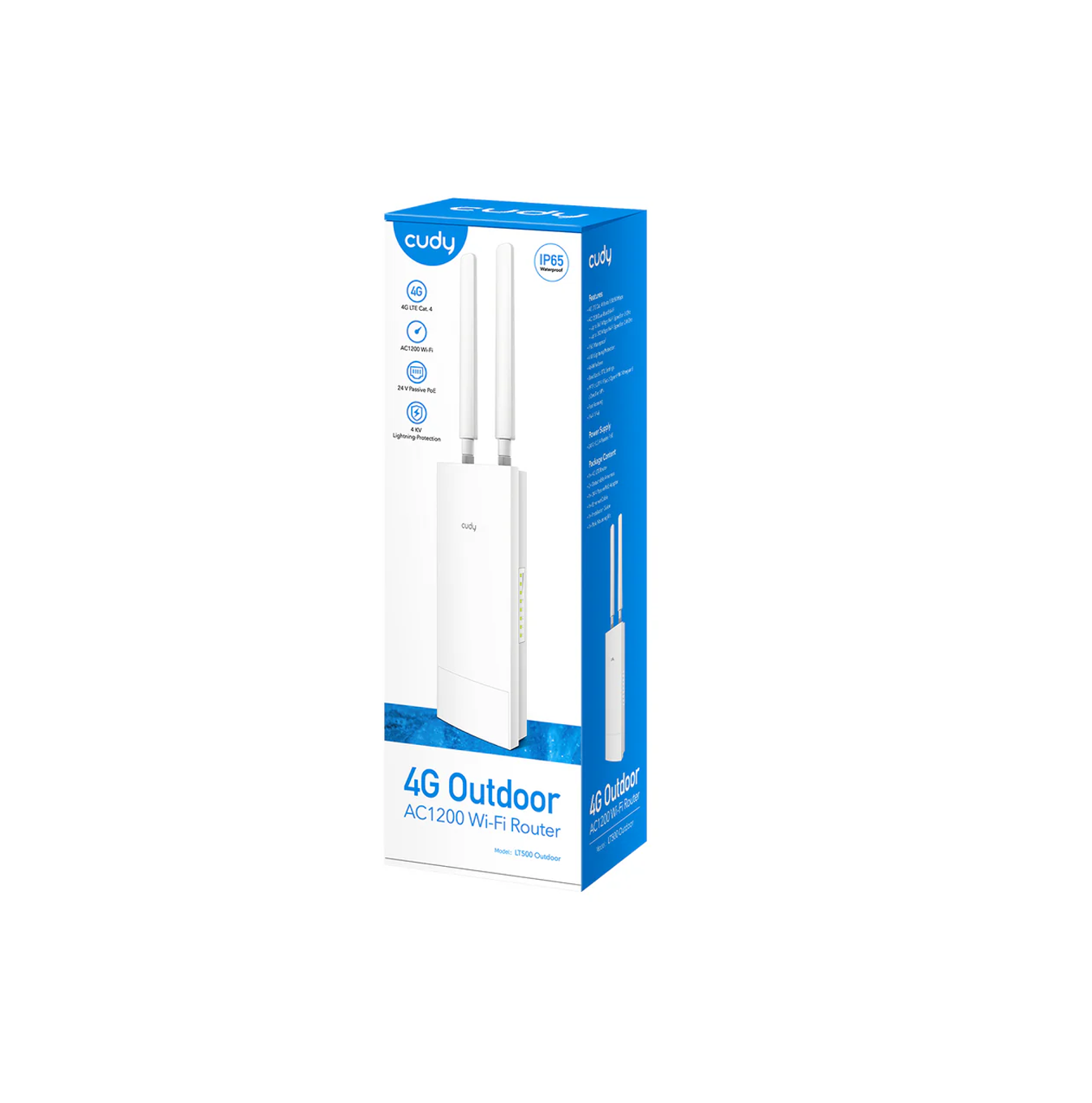 Router LT700 OUTDOOR_EU 1.0 5GHZ Wi-Fi 4G LTE Cat6 con antena desmontable Marca: CUDY