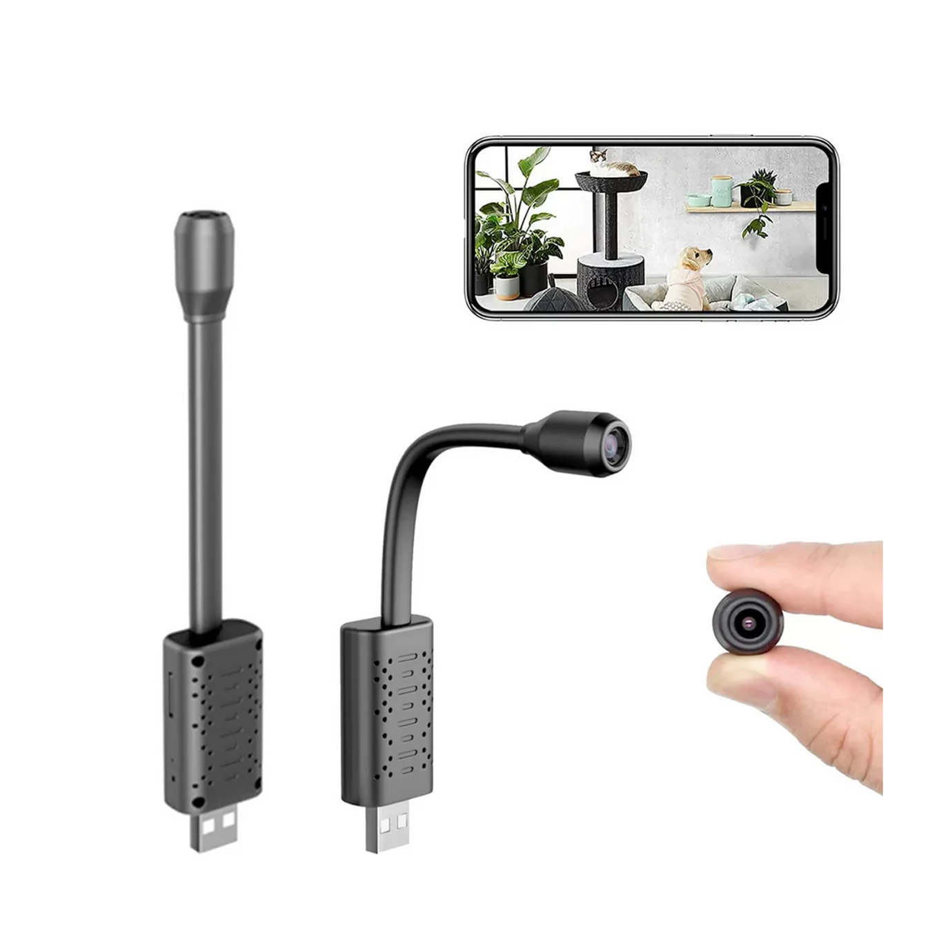 Mini cámara usb de vigilancia WIFI Flexible