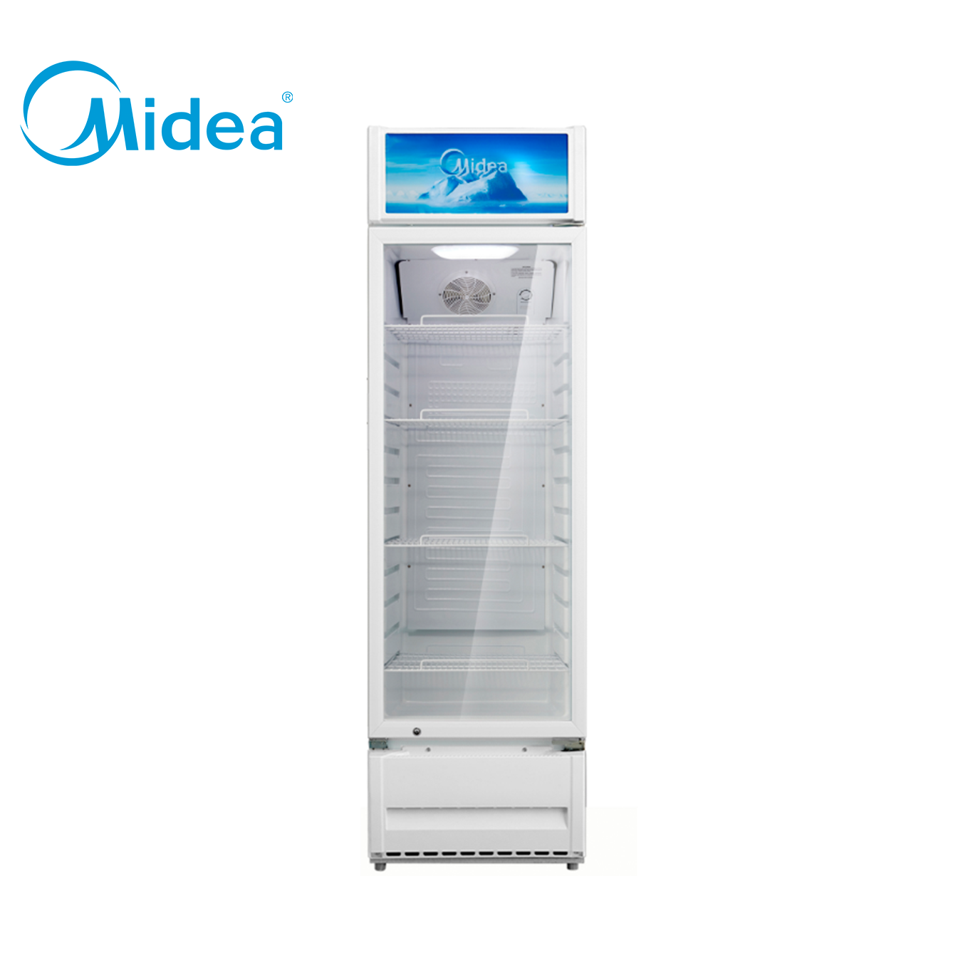 Refrigerador exhibidor de 11 pies con luz MDRZ309CCNWH-CA Marca: Midea