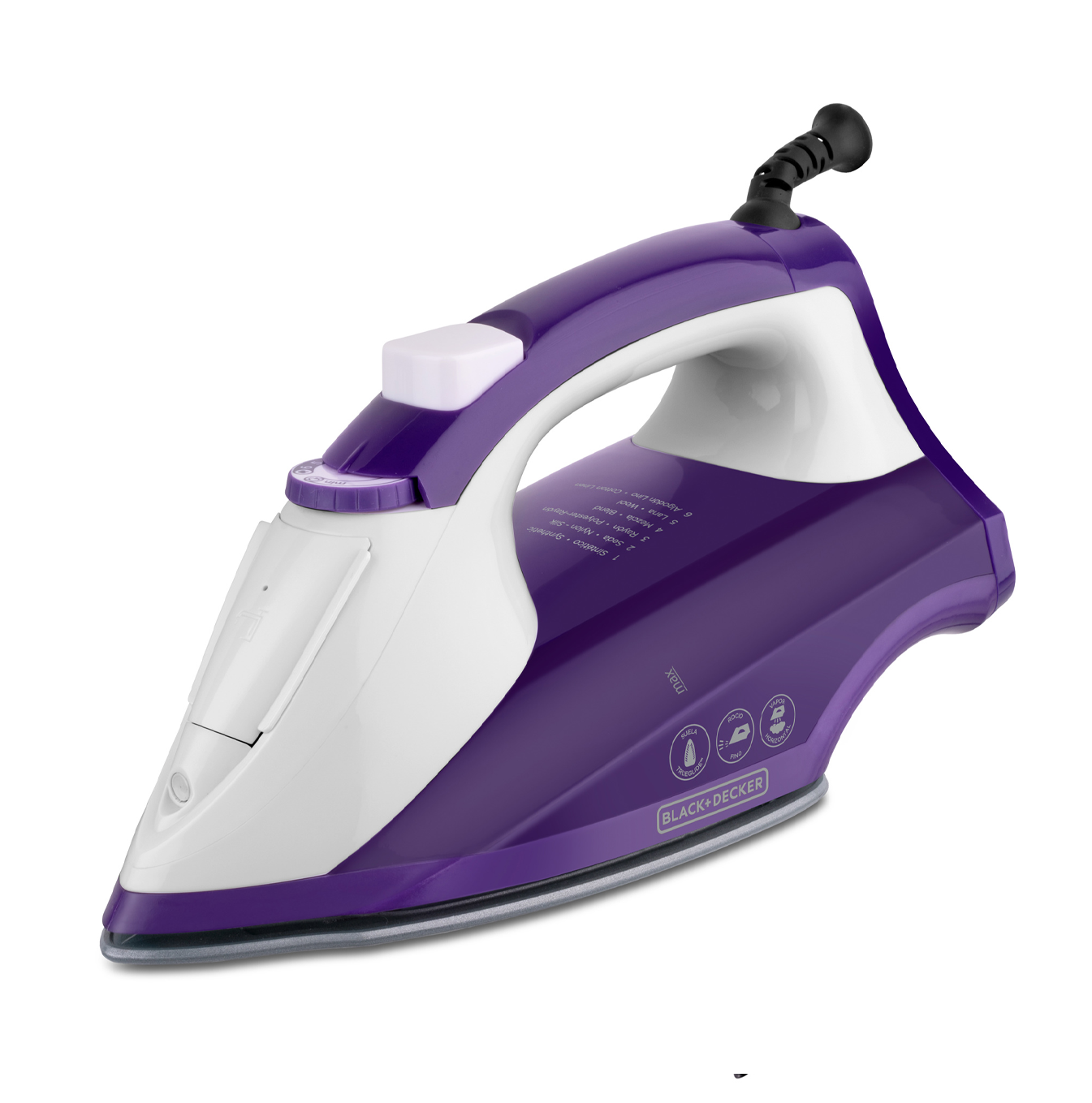 Plancha morada IR1840 Marca: Black + Decker