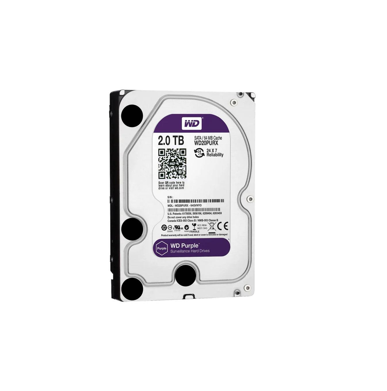 Disco duro de 2TB para CCTV Purple Marca: Western Digital