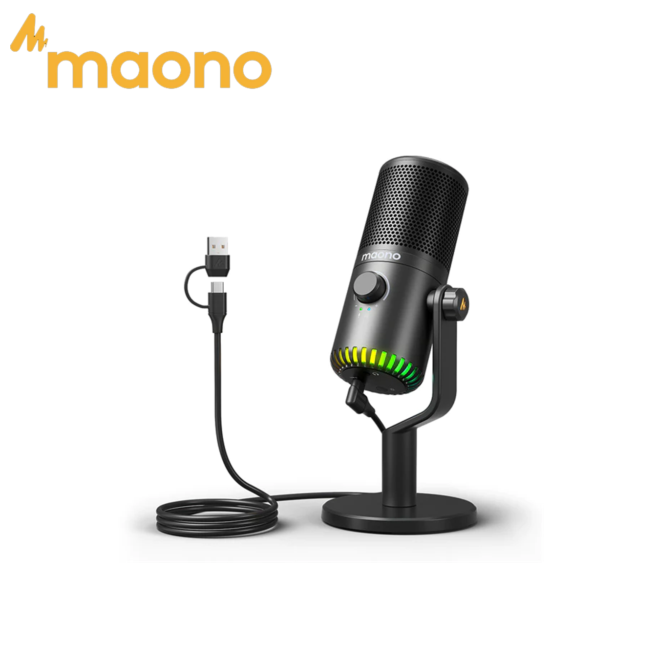 Microfono de condensador USB DM30 RGB Marca: Maono