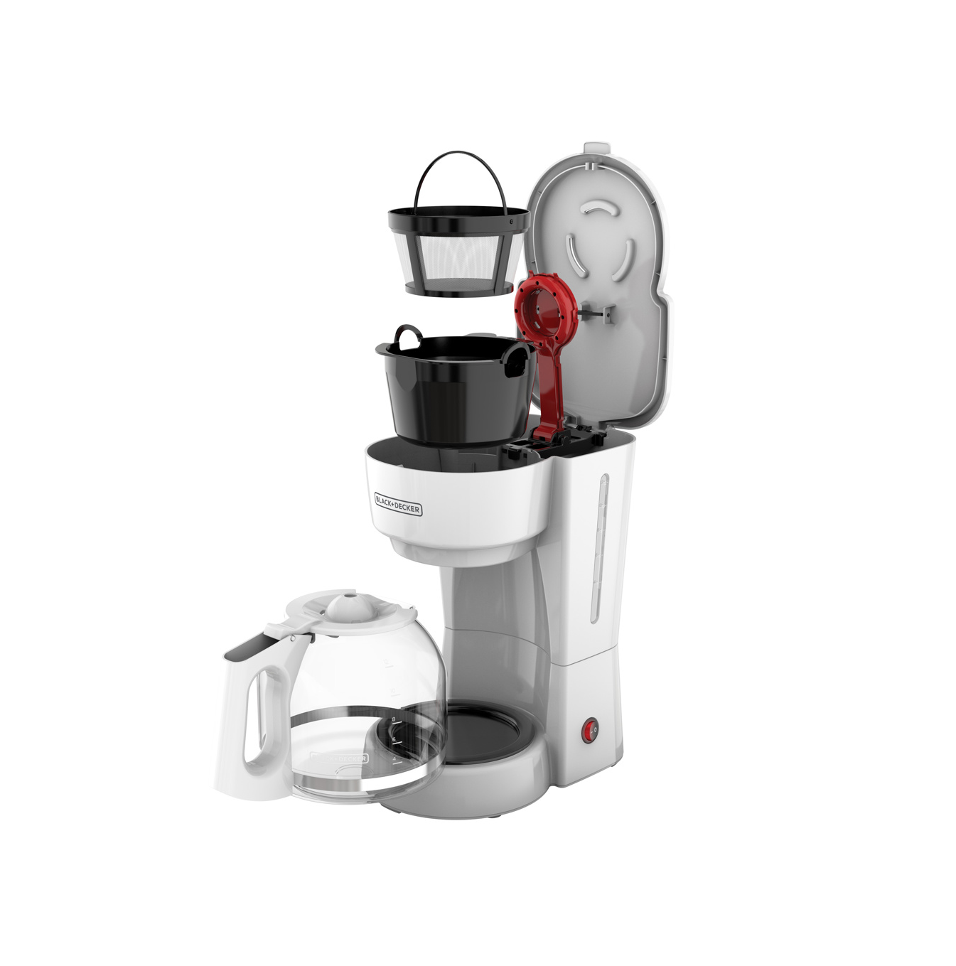 Coffee Maker de 12 tazas color blanco C/F CM0916W Marca: Black + Decker