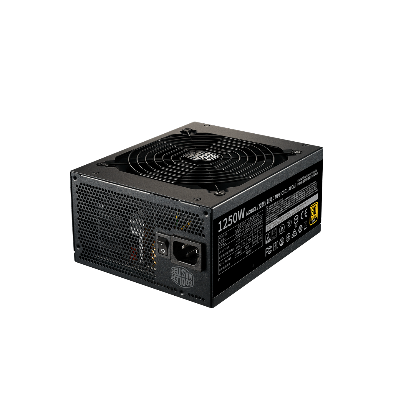 Fuente de poder MWE GOLD V2 FM 1250W ATX3.00A/WO-WHITE Marca: Cooler Master