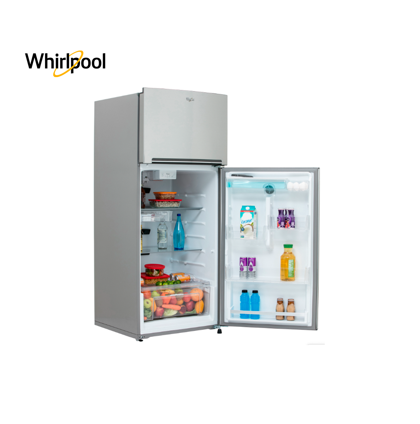 Refrigerador 18 pies con dispensador de agua acero inox. WT1865A Marca: Whirlpool