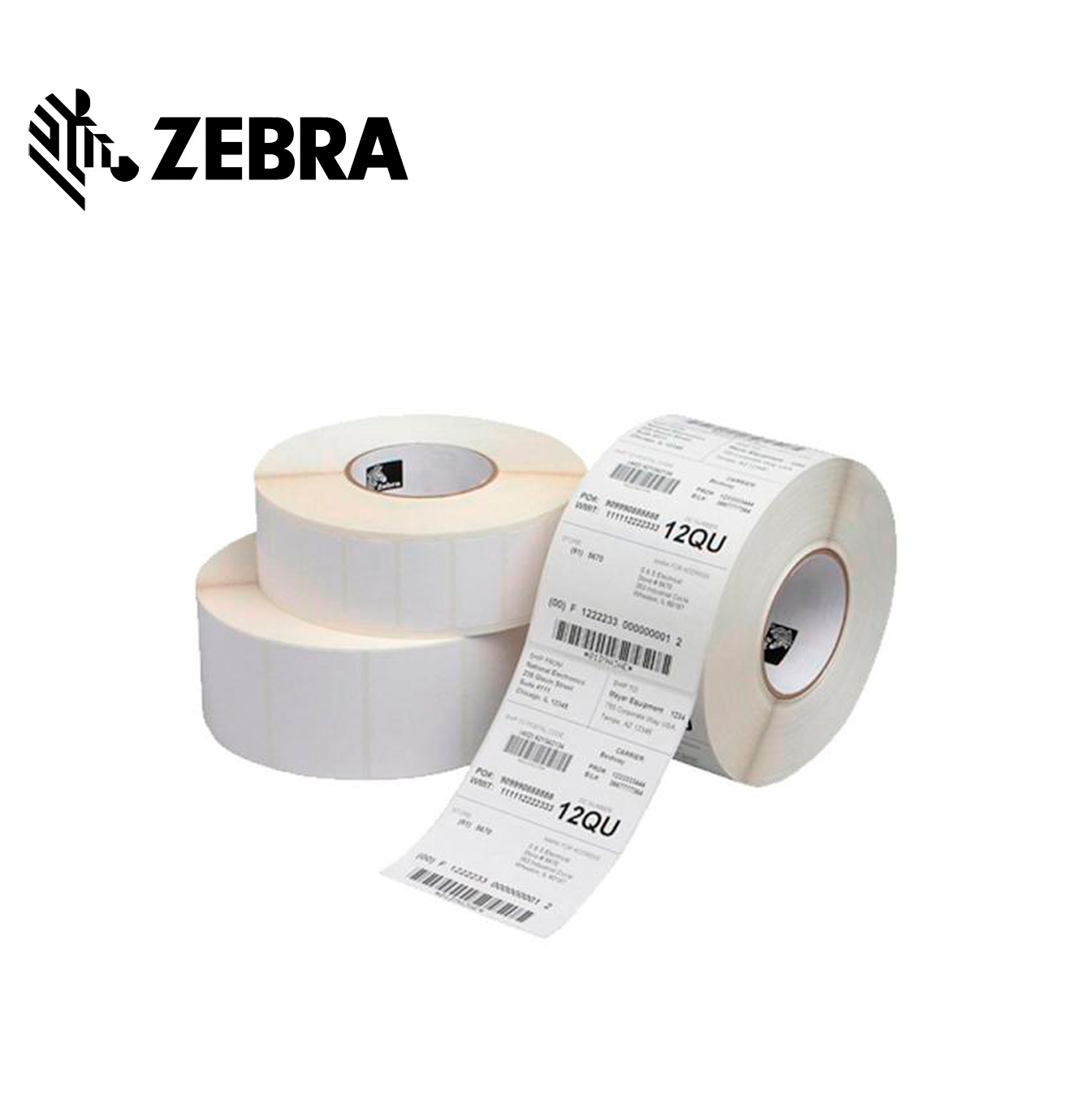 Rollo de etiquetas papel 4" X 4" ZEB-10010033-CASE Marca: ZEBRA