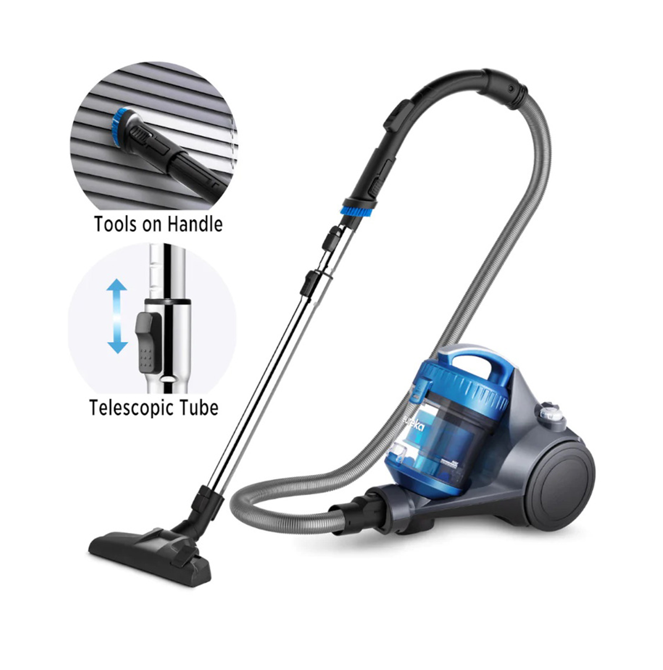 Aspiradora Canister sin bolsa 2 en 1 1200W 2L MC15K2B-CA Marca: Midea