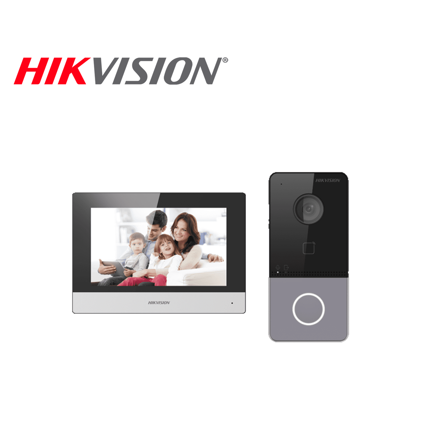 Kit de Videoportero IP con 1 botón para llamadas Wi-FI DSKIS603P Marca: Hikvision