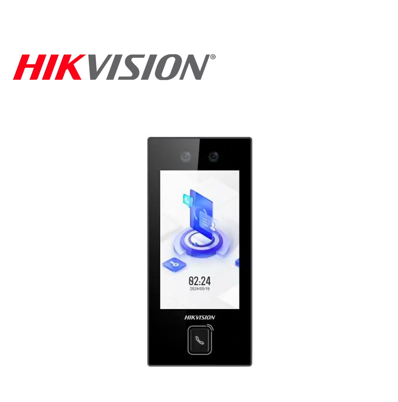 Control de acceso facial Min Moe con botón de llamada físico Marca: Hikvision
