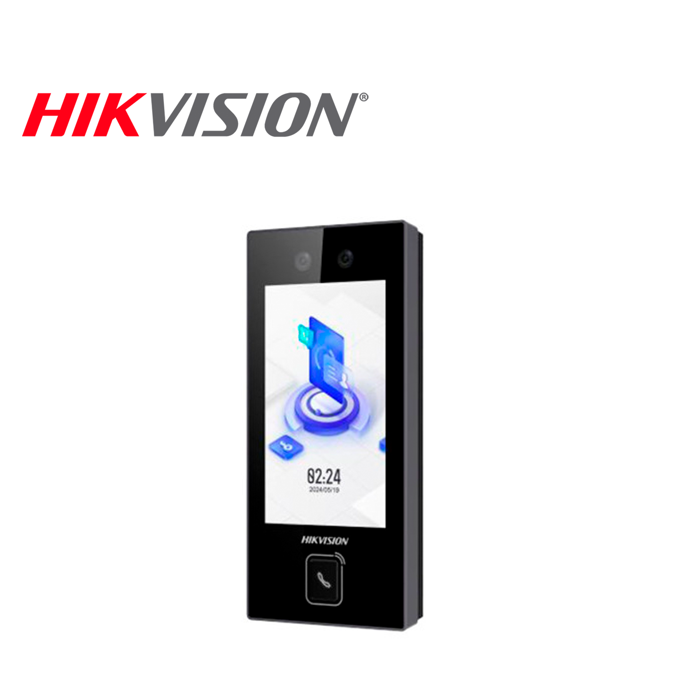 Control de acceso facial Min Moe con botón de llamada físico Marca: Hikvision