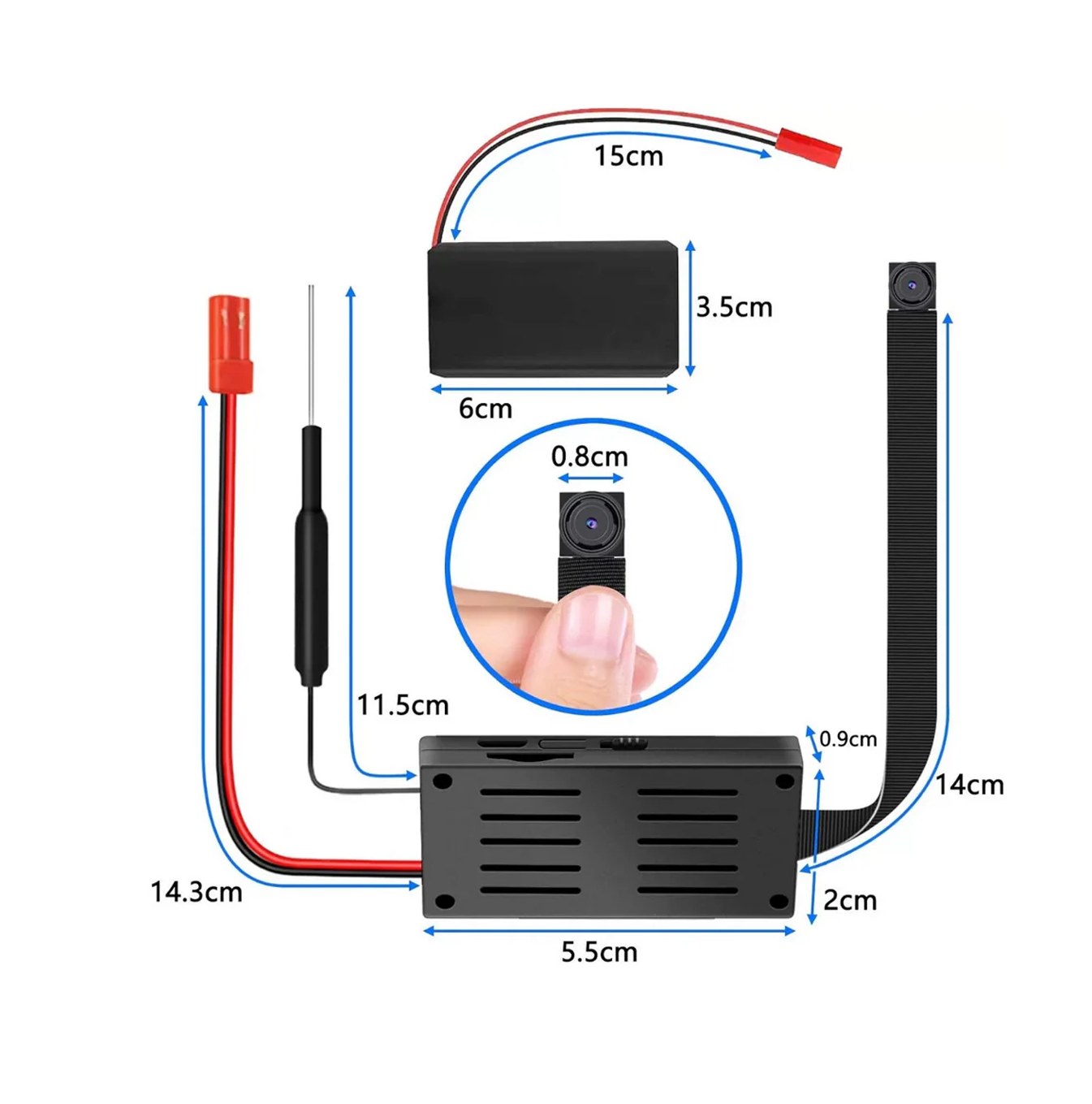 Mini cámara de vigilancia WIFI tipo Tira (Flex)