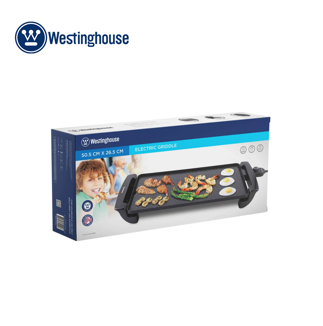 Plancha de cocina eléctrica 1500W WKGL13206 Marca: Westinghouse