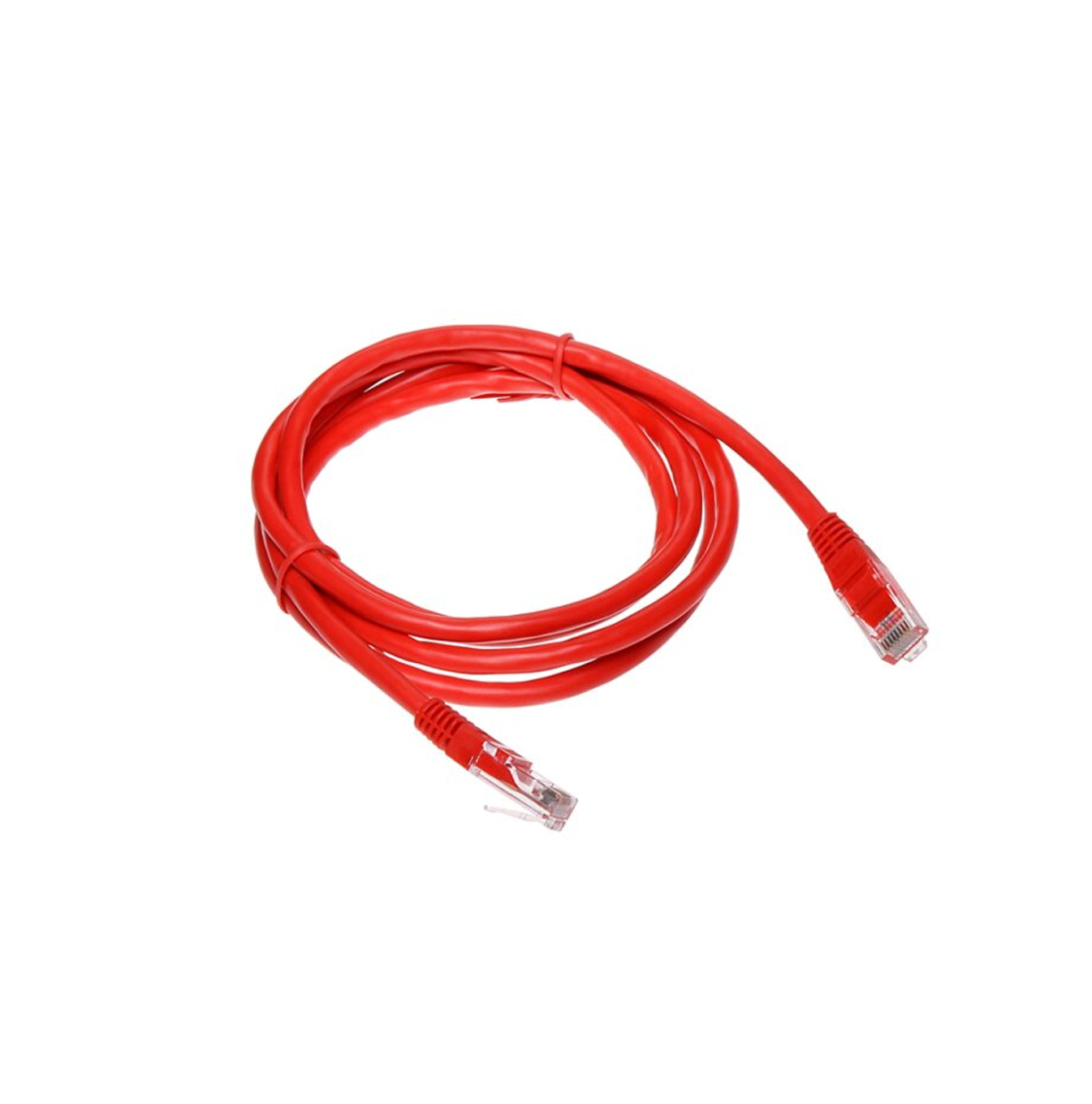 Patch Cord Cat5E 1.52 mts color rojo MCE-01F05R Marca: Cablix