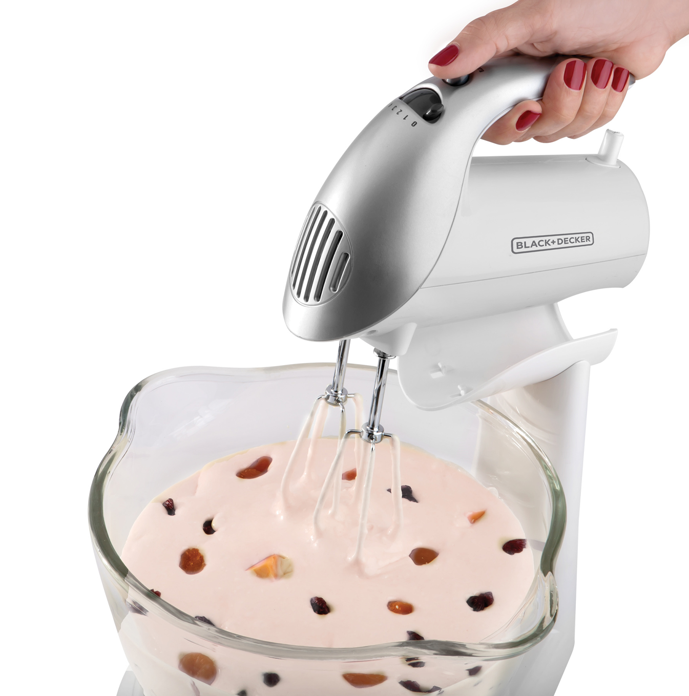 Batidora de pedestal 250w con tazon blanca MX900 Marca: Black + Decker