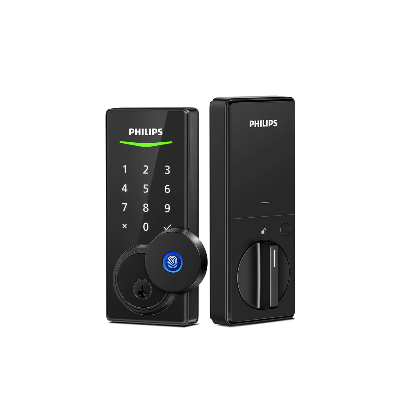 Cerradura inteligente Philips de huella digital y código Marca: Philips