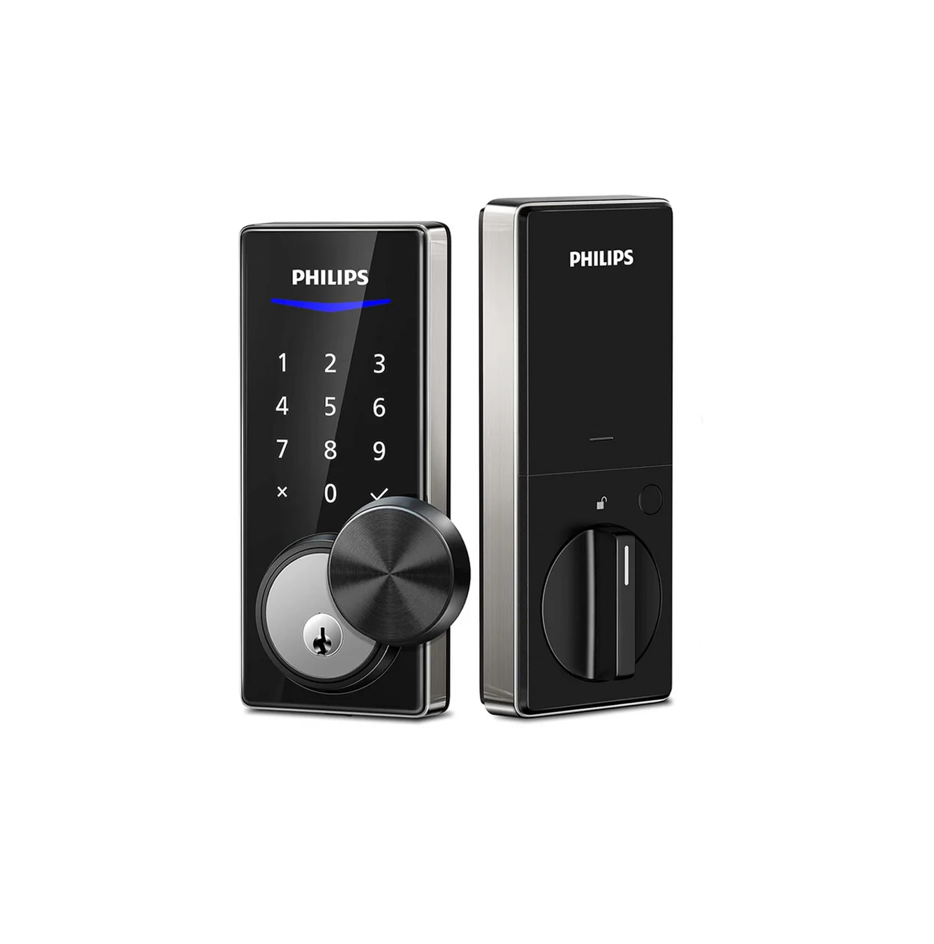 Cerradura inteligente Philips de código y llave con control bluetooth Marca: Philips