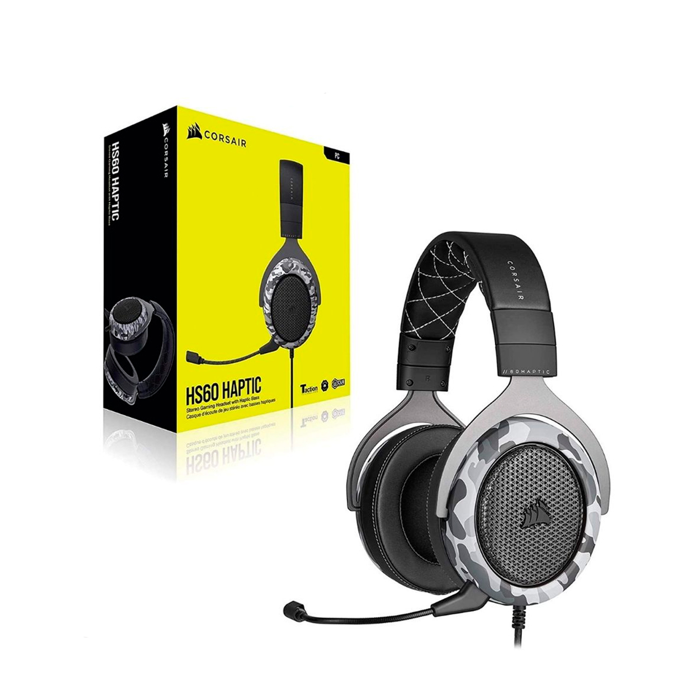 Headset HS60 haptic arctic CAMO CA-9011225-NA Marca: Corsair