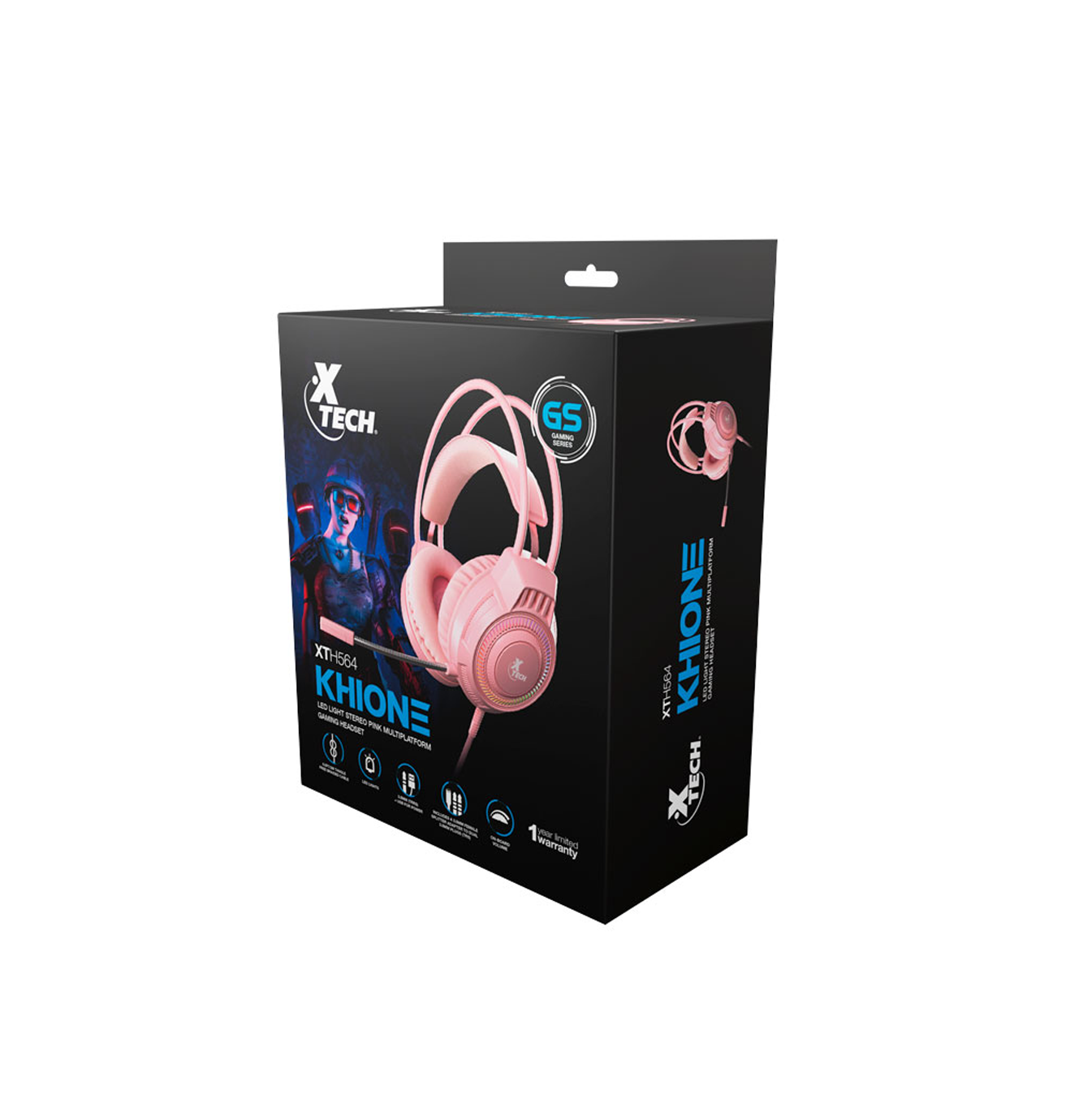 Audífonos manos libres XTH-564 Headset Marca: Xtech