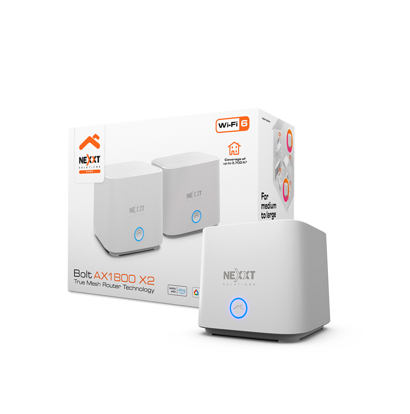 Router tecnología true Mesh Router (2-pack) Marca: Nexxt