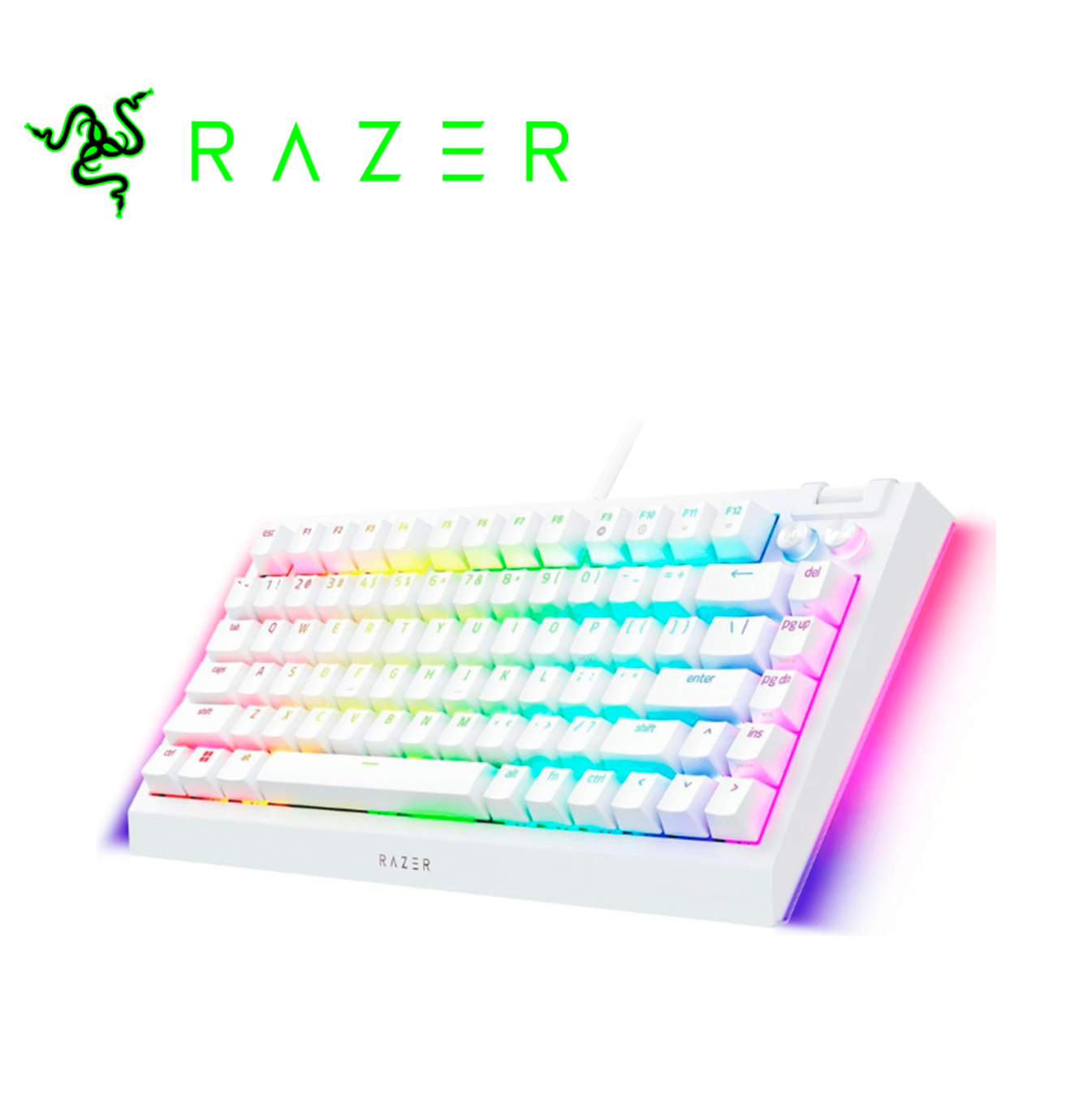 Teclado RGB Blackwidow V4 USB Blanco RZ03-05001700-R3M1 Marca: Razer