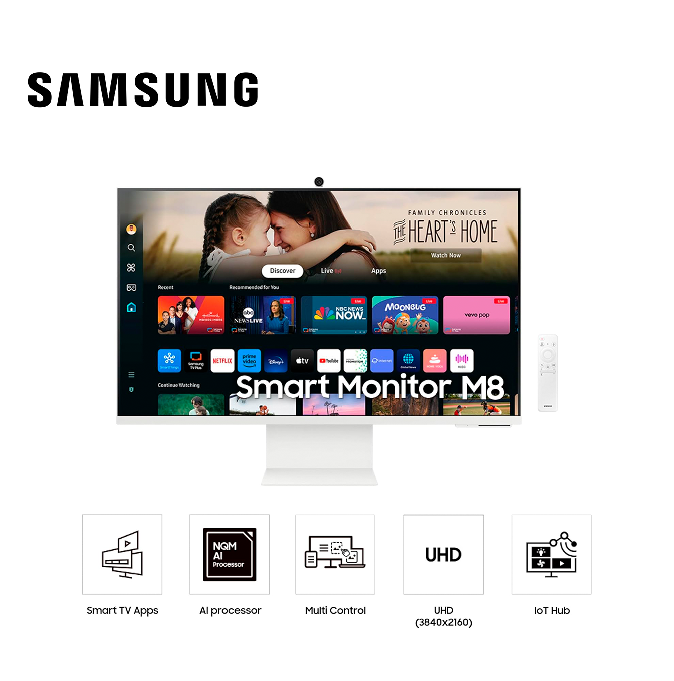 Monitor 32" M8 4K UHD SMART M80D LS32DM801UNX Marca: Samsung