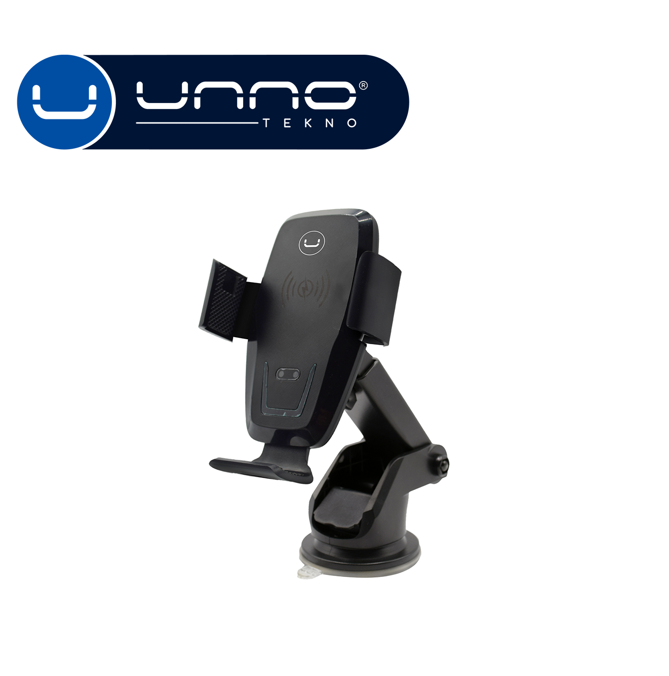 Soporte para celular, con brazo extensible y cargador inalámbrico CH3009BK Marca: Unno Tekno