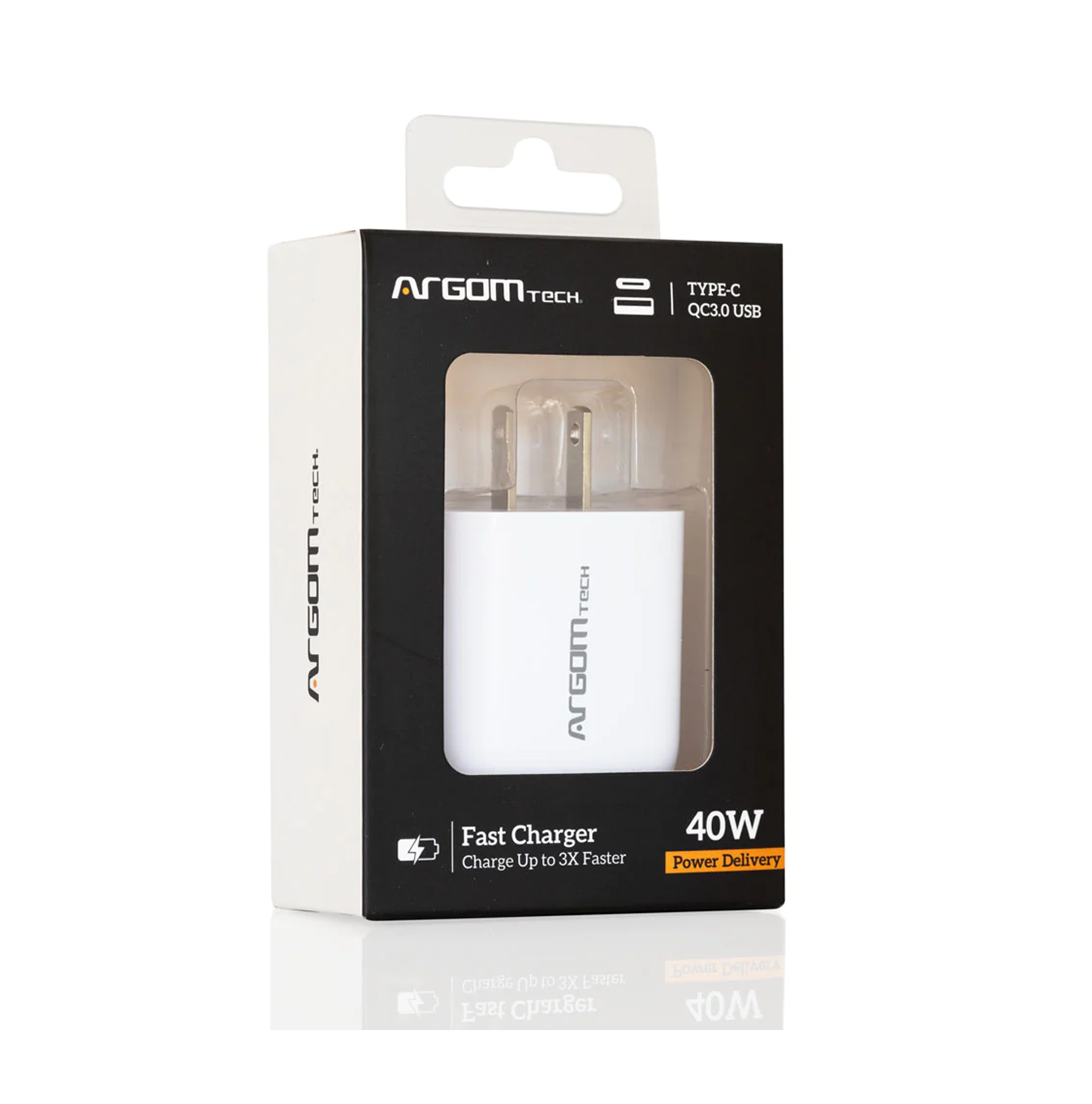 Cargador Fast Charge de pared USB TYPE-C AC-0115WT Marca: Argom