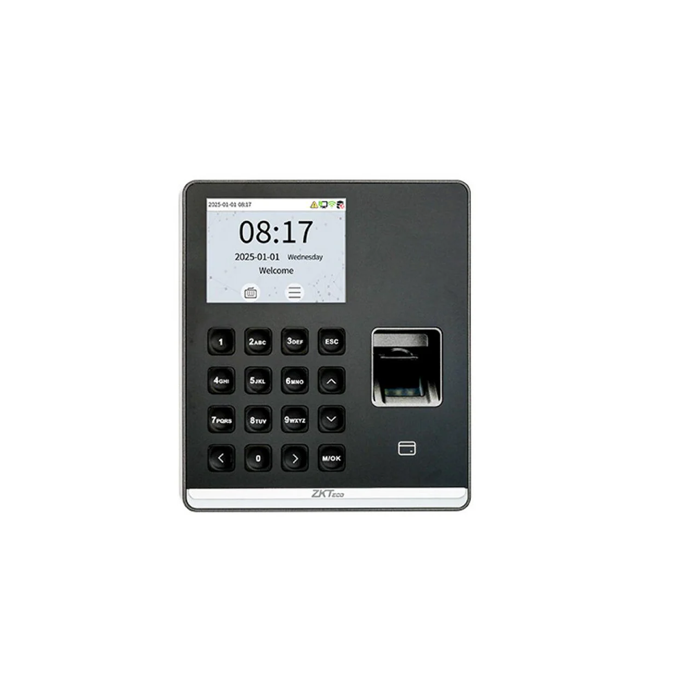 Control de acceso y asistencia, huella, tarjeta, teclado fisico SENSEFPM1 Marca: Zkteco