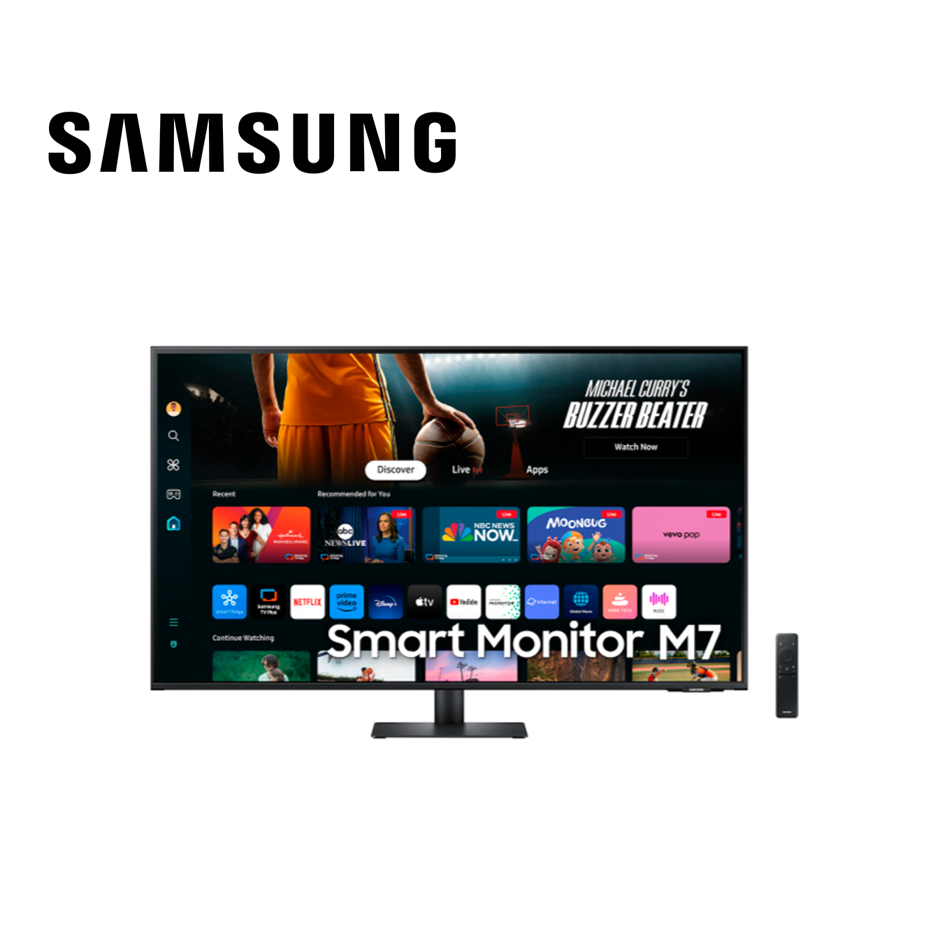 Monitor inteligente 43" M7 M70D 4K UHD + SMART TV HDMI LS43DM702UNXGO Marca: Samsung