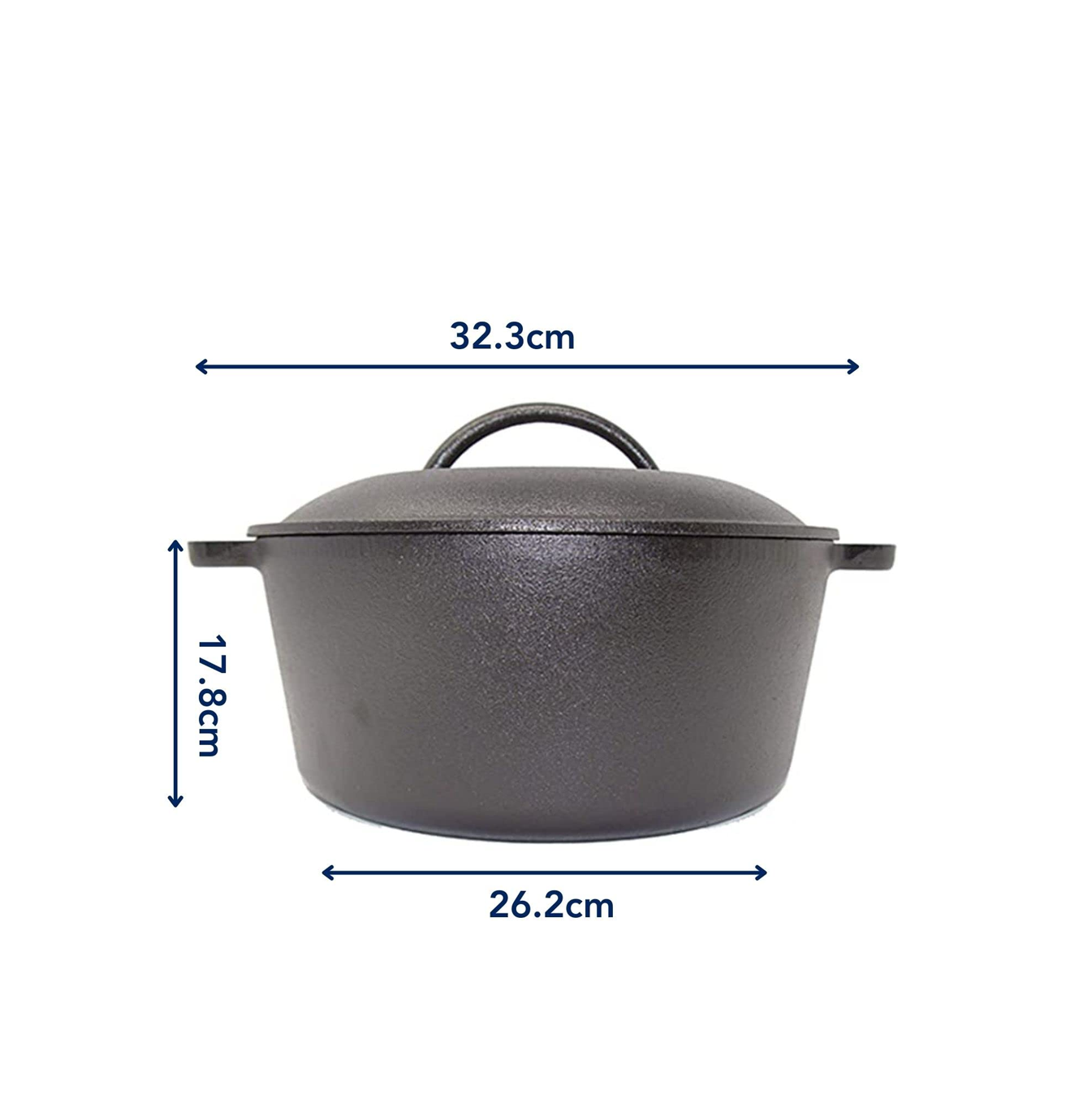 Cacerola con tapa hierro fundido 5Qt WCCI0010BK Marca: Westinghouse