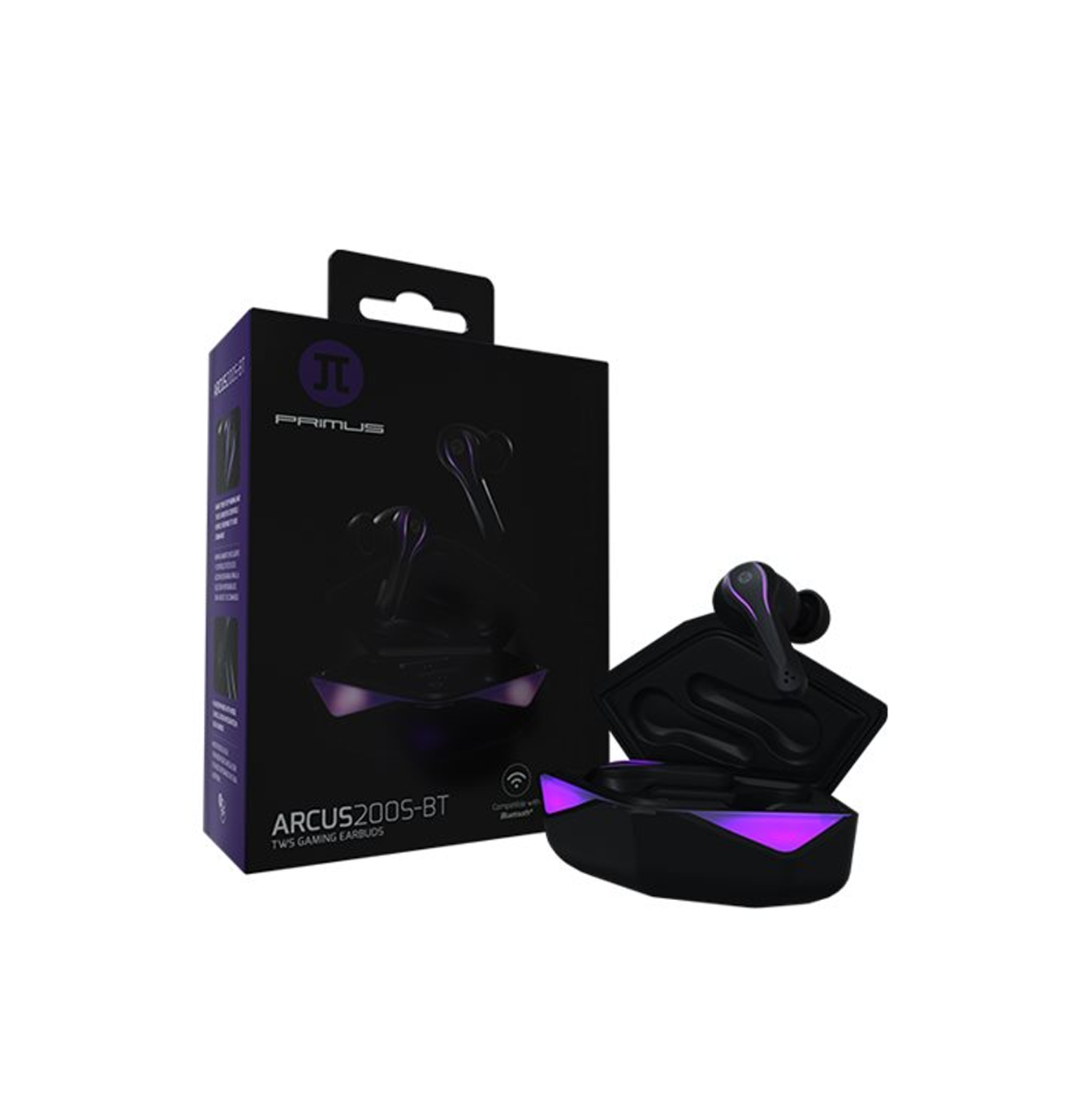 Auriculares internos con micro en oreja inalámbrico ARCUS200S-BT Marca: Primus Gaming