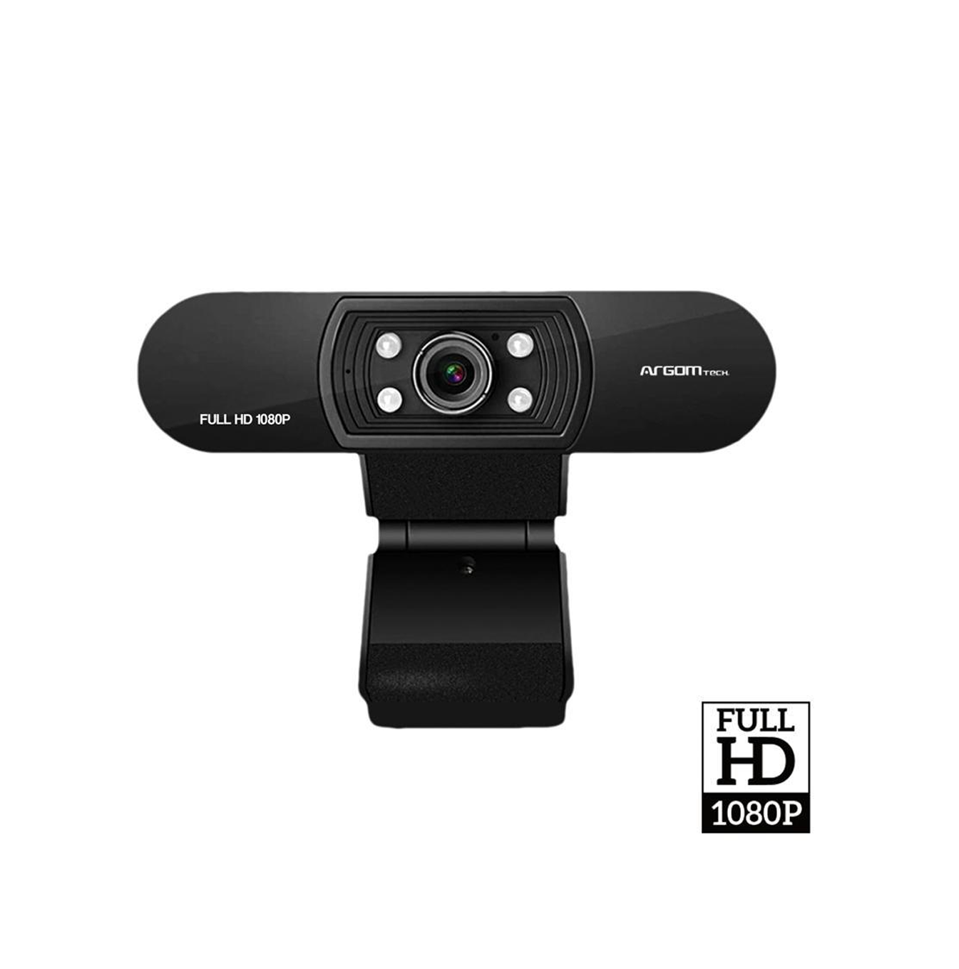 Cámara Web CAM50 Full HD video LED Lights + Micrófono 1080P WC-9150BK Marca: Argom