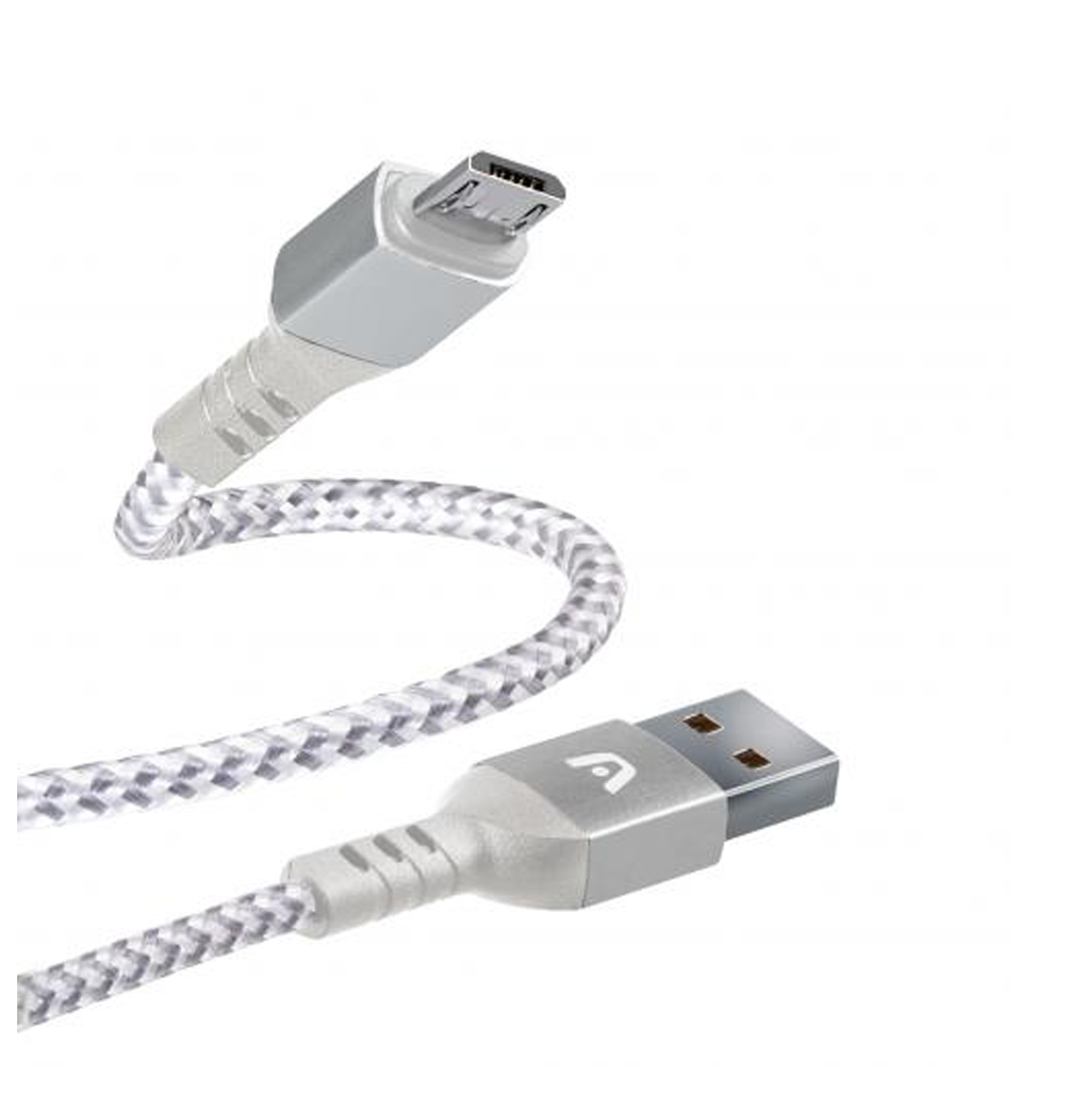 Cable micro USB Dura Forma 2.0 NYLON BRAIDED 1.8M/6FT color blanco CB-0021WT Marca: Argom