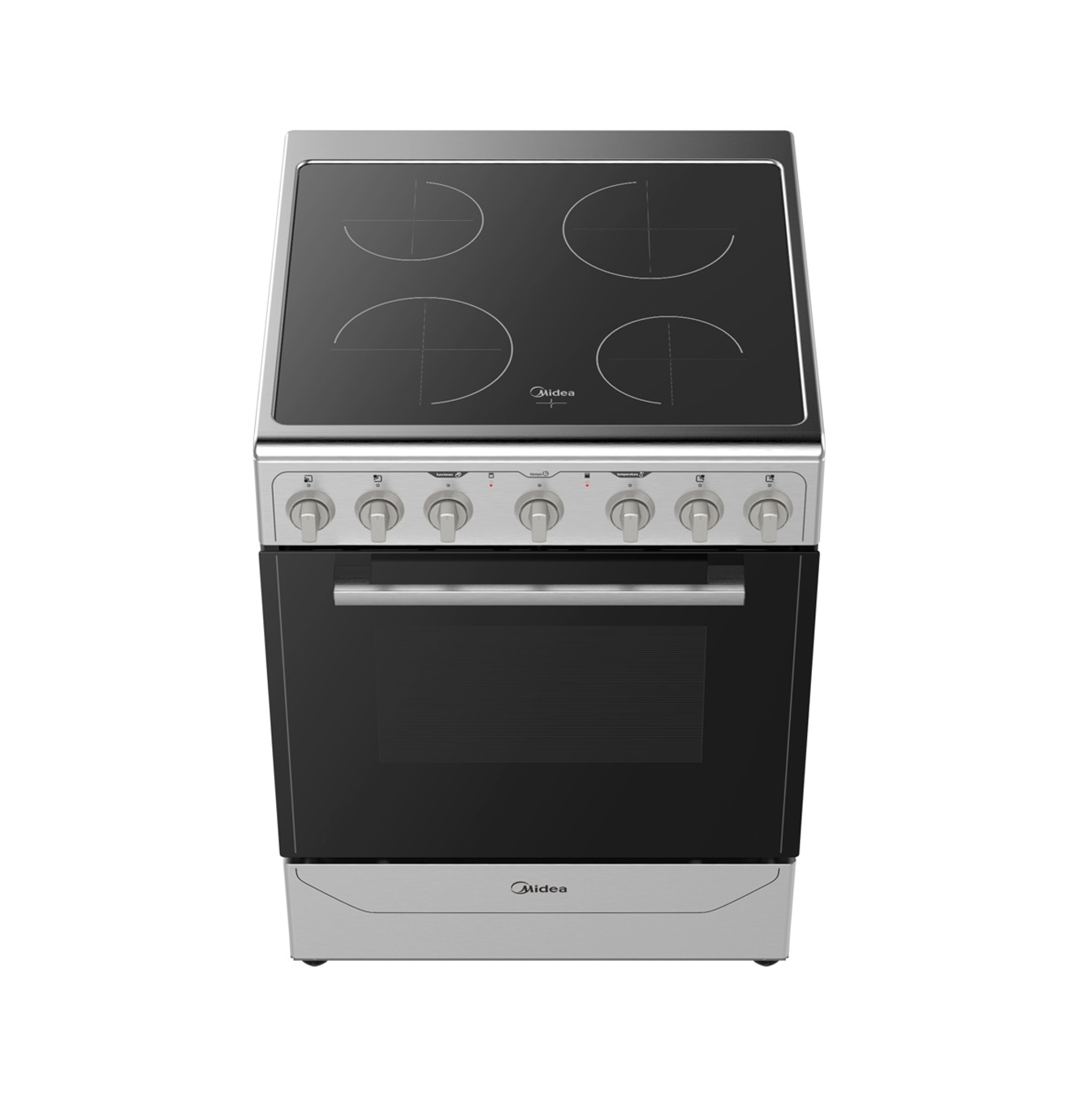 Cocina eléctrica 24 pulgadas vitrocerámica acero inoxidable Marca: Midea