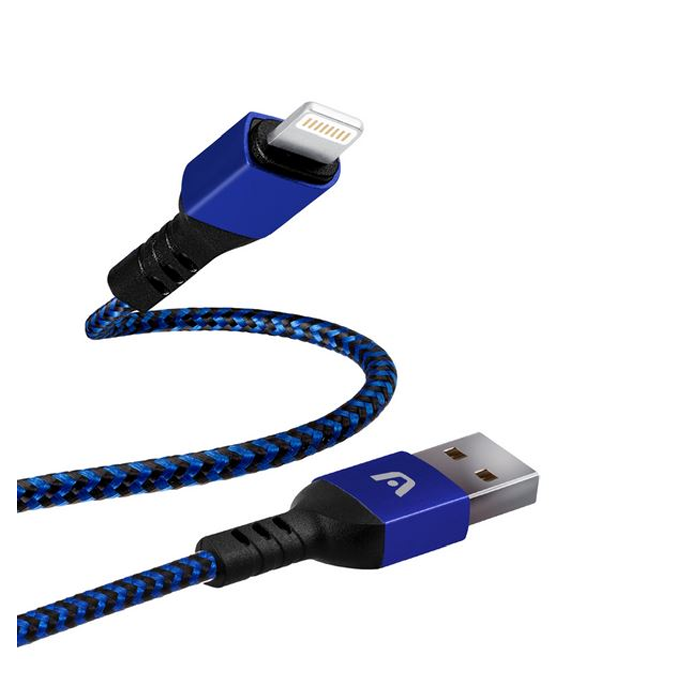 Cable dura forma Lighting USB 2.0 1.8/6FT azul CB-0023BL Marca: Argom