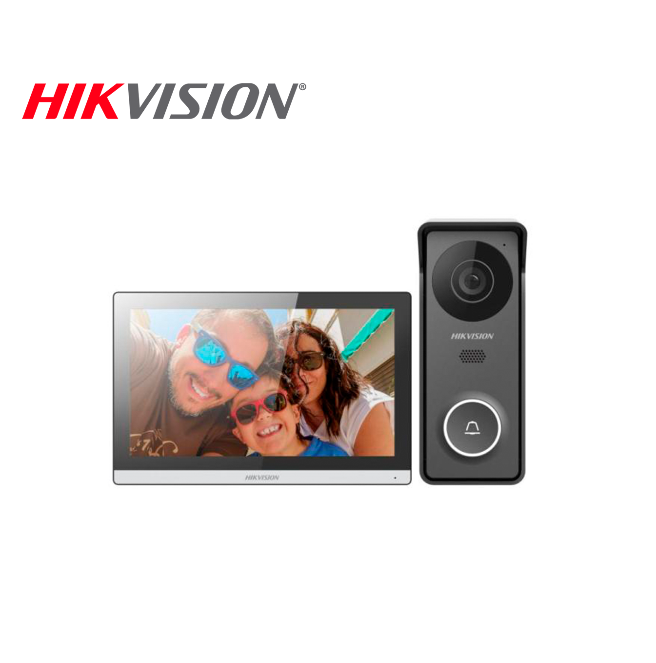 Kit de intercomunicación híbrido HD, Control móvil Hik-Connect, Pantalla táctil de 7 pulgadas DS-KIS313-P Marca: Hikvision