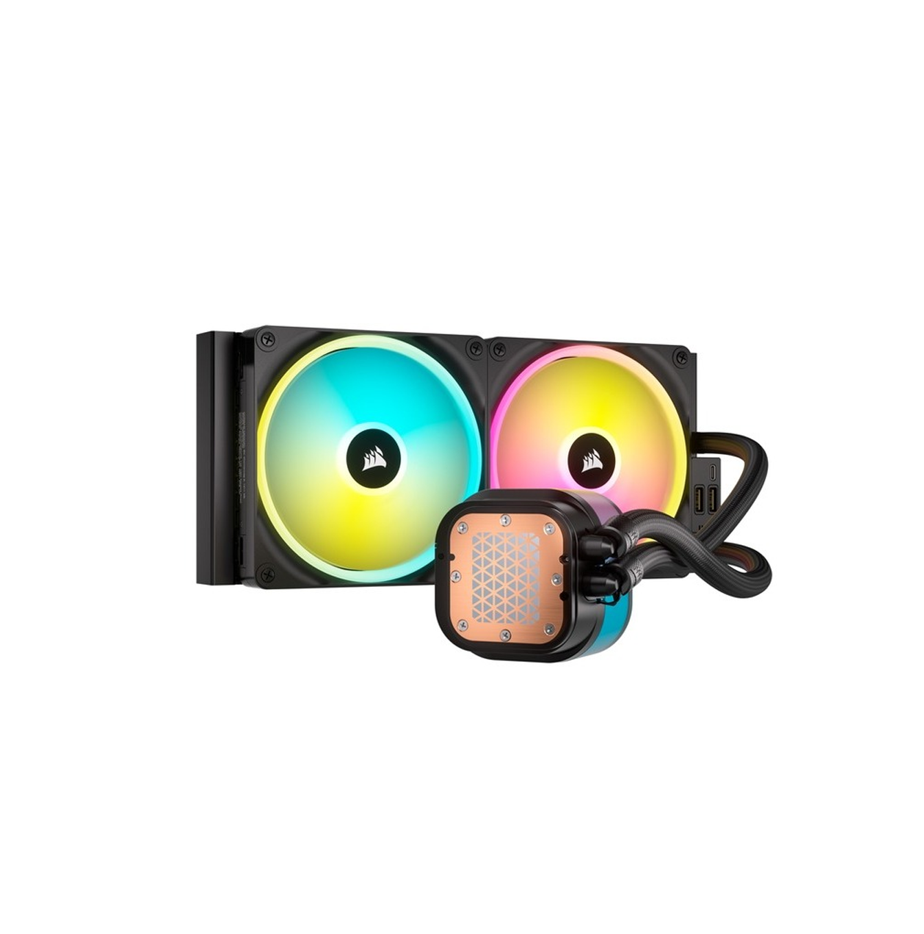 Enfriamiento liquido Corsair H100I RGB AIO 240MM CW-9061001-WW Marca: Corsair