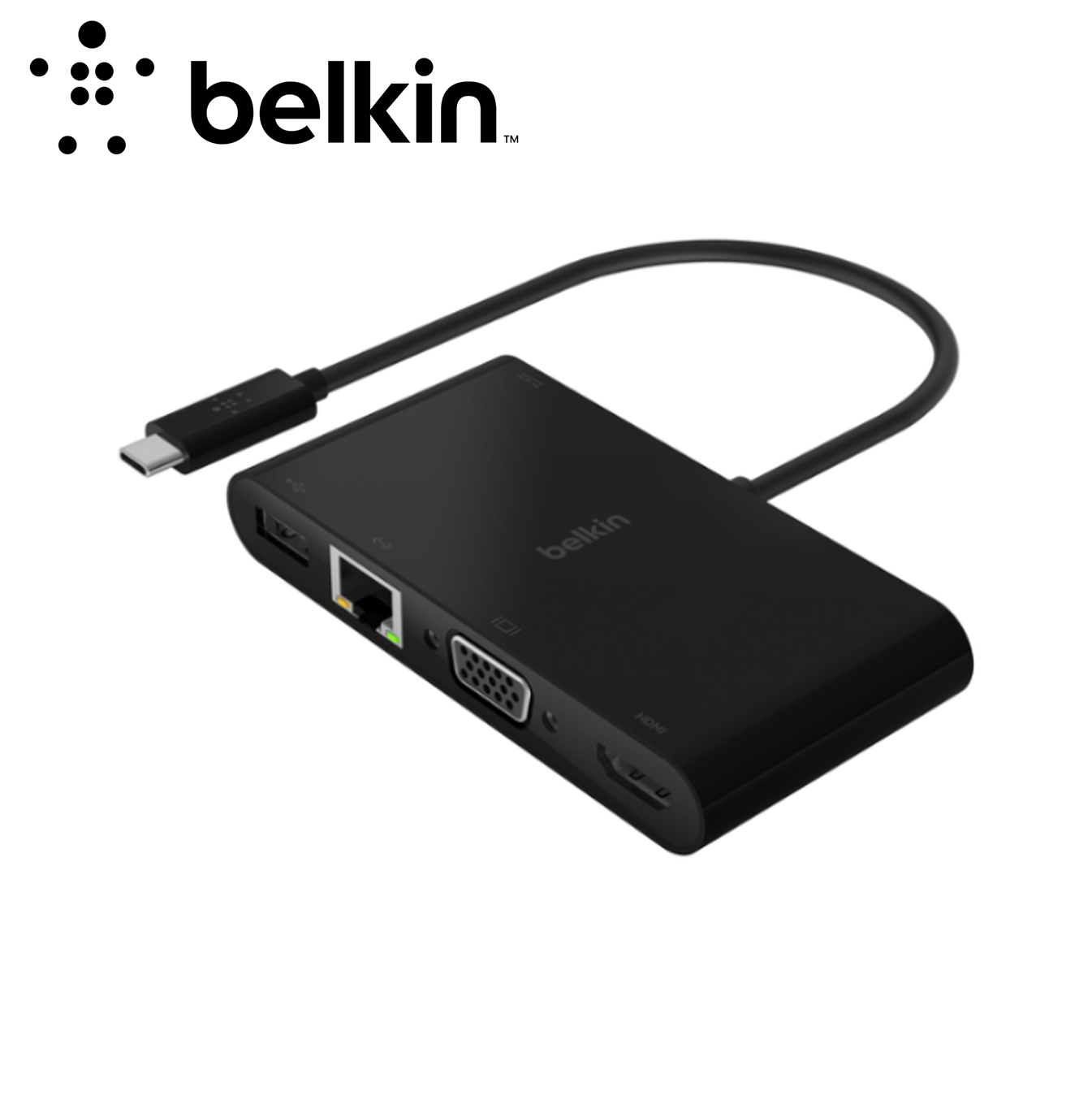 Adaptador de carga y multimedia - USB-C AVC004btBK Marca: Belkin