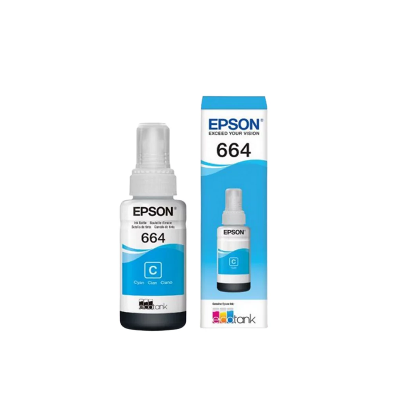 Botella de tinta T664220-AL CYAN Marca: EPSON