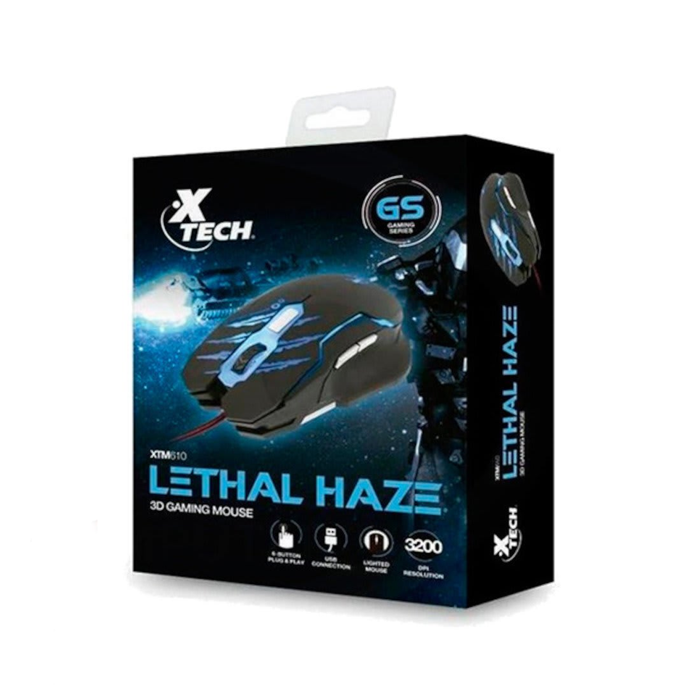 Mouse para Gaming cableado XTM-610 Lethal Haze Marca: Xtech