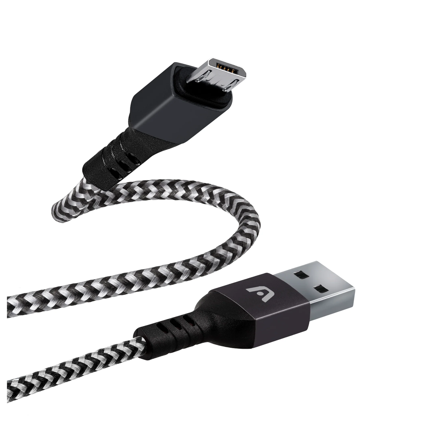 Cable dura forma Micro USB a USB 2.0 NYLON Braided 1.8M/6FT negro CB-0021BK Marca: Argom