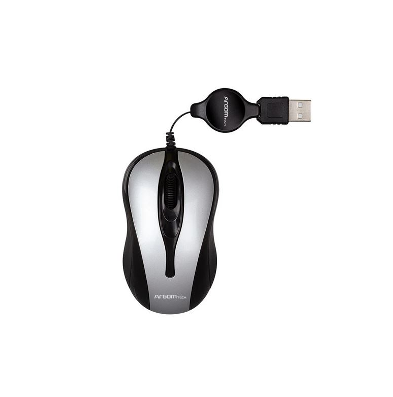 Mouse USB retractible gris 0008GR Marca: Argom