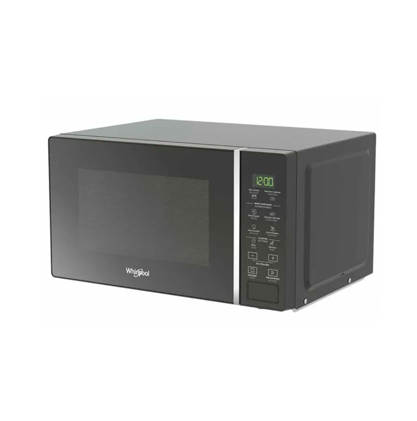 Microondas 0.7 pies plateado acabado espejo WM1807D Marca: Whirlpool