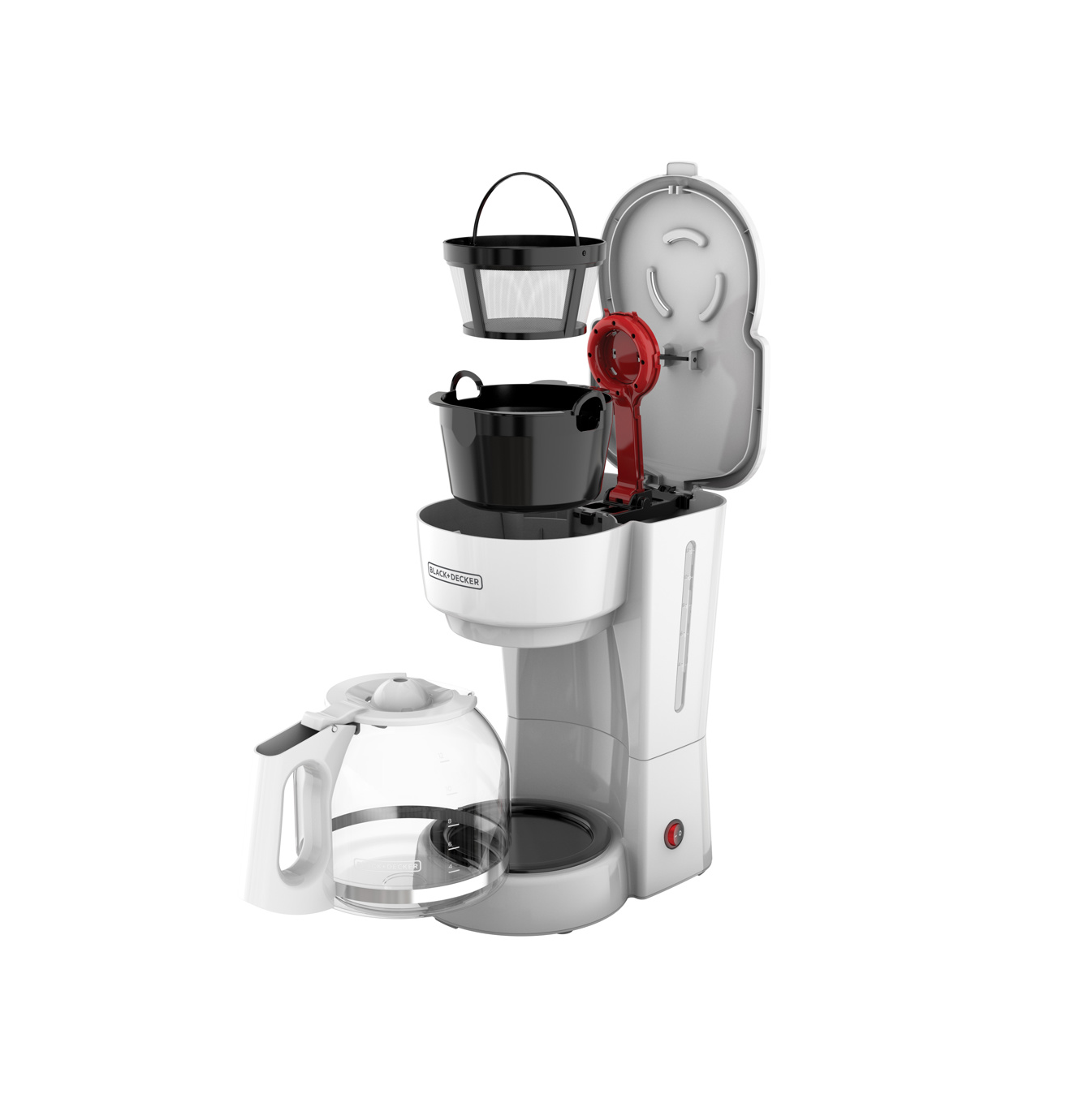 Coffee Maker de 12 tazas color blanco  C/F CM0916W Marca: Black + Decker