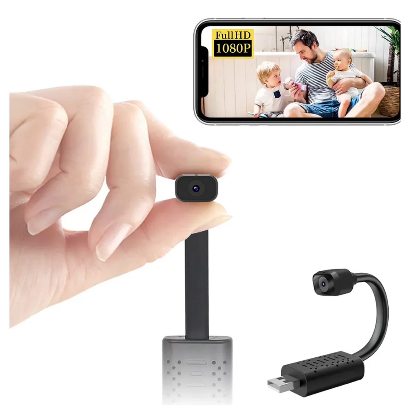 Mini cámara tipo tira USB con visión nocturna Marca: General