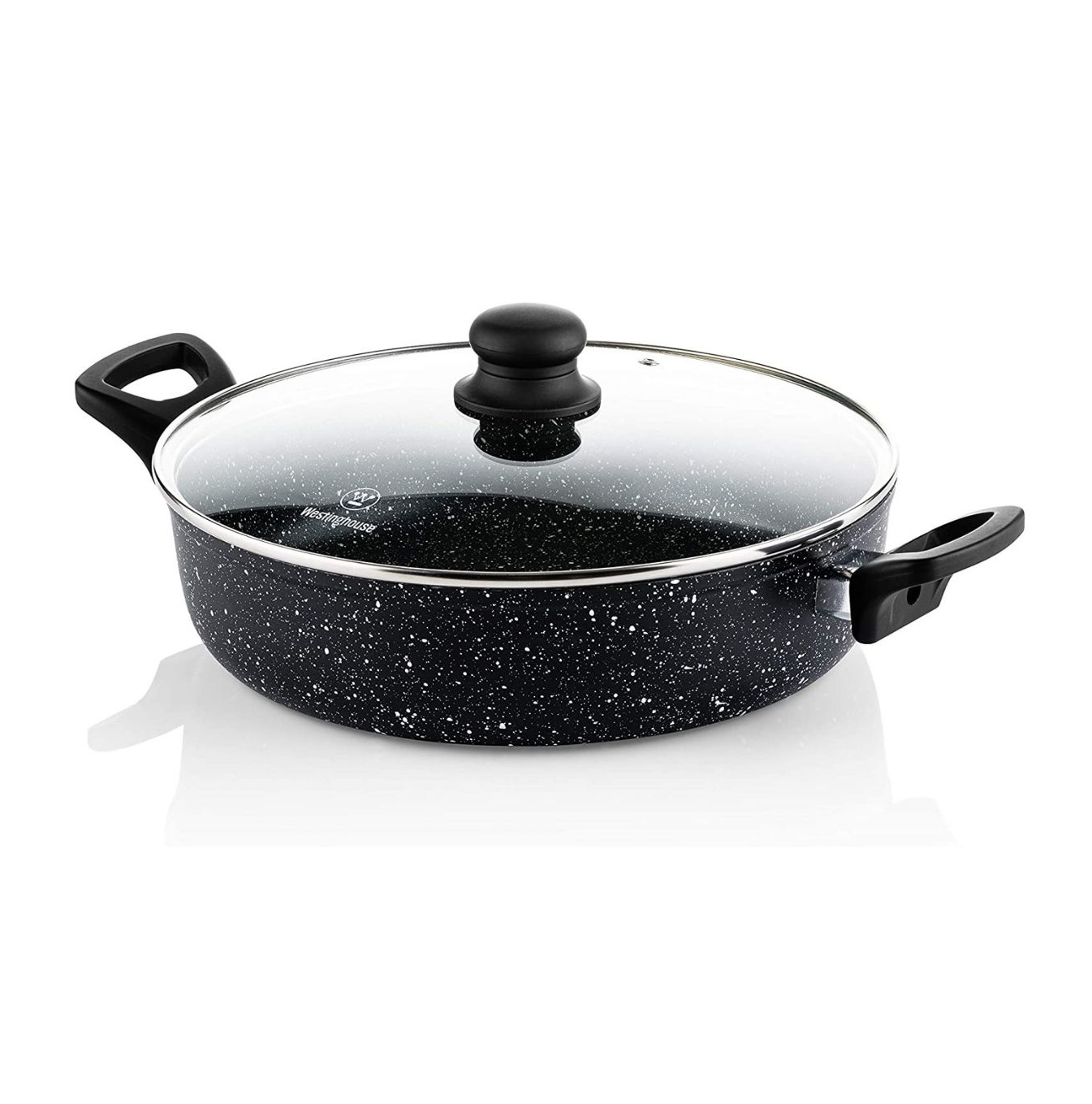 Cacerola baja con tapa mármol negro 28 cm WCCC0009L28MBB Marca: Westinghouse