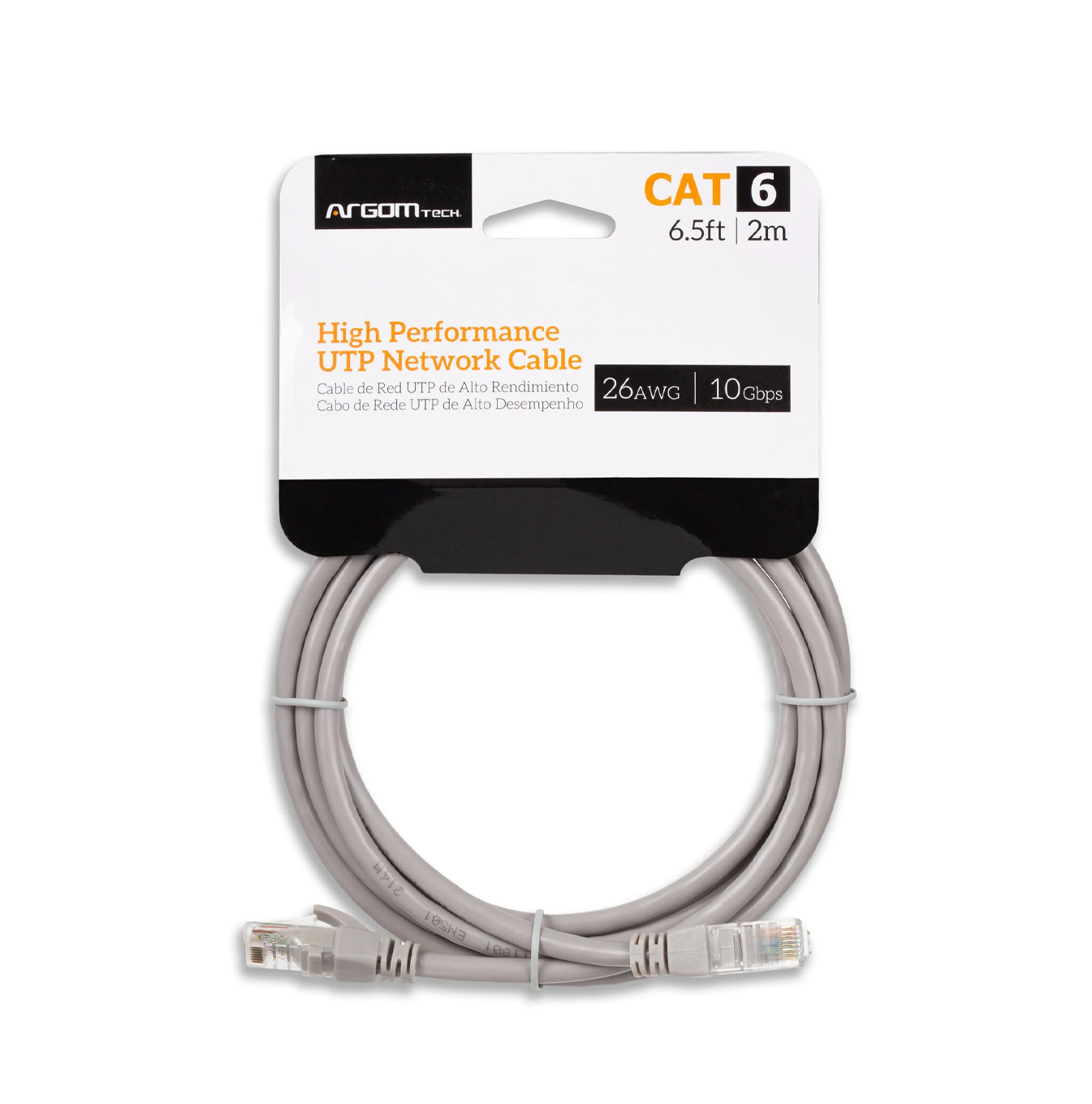 Cable CAT6E 6.5F7 2M gris ARG-CB-1552 Marca: Argom