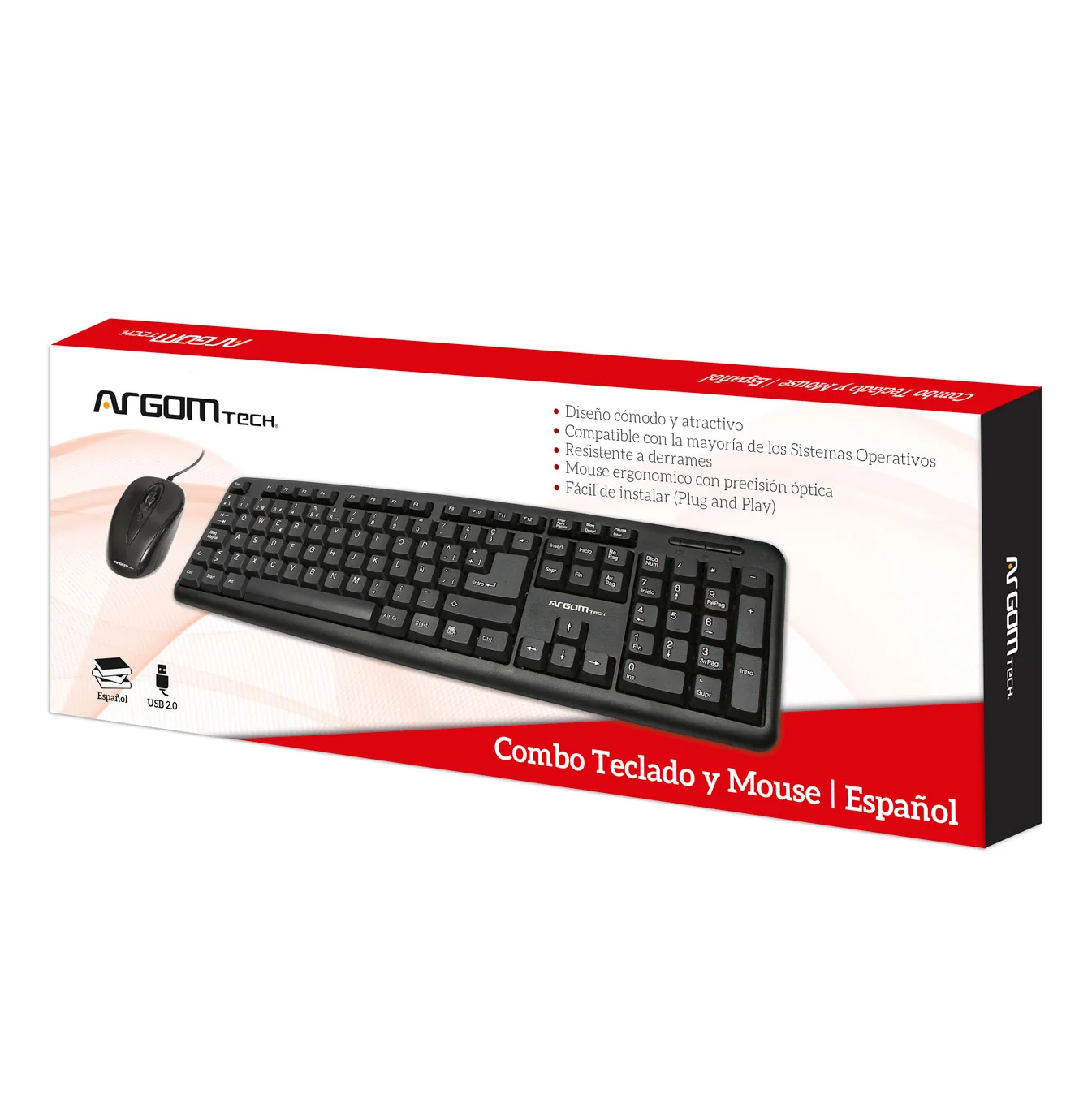 Kit teclado y mouse SP ARG-KB-7418 Marca: Argom